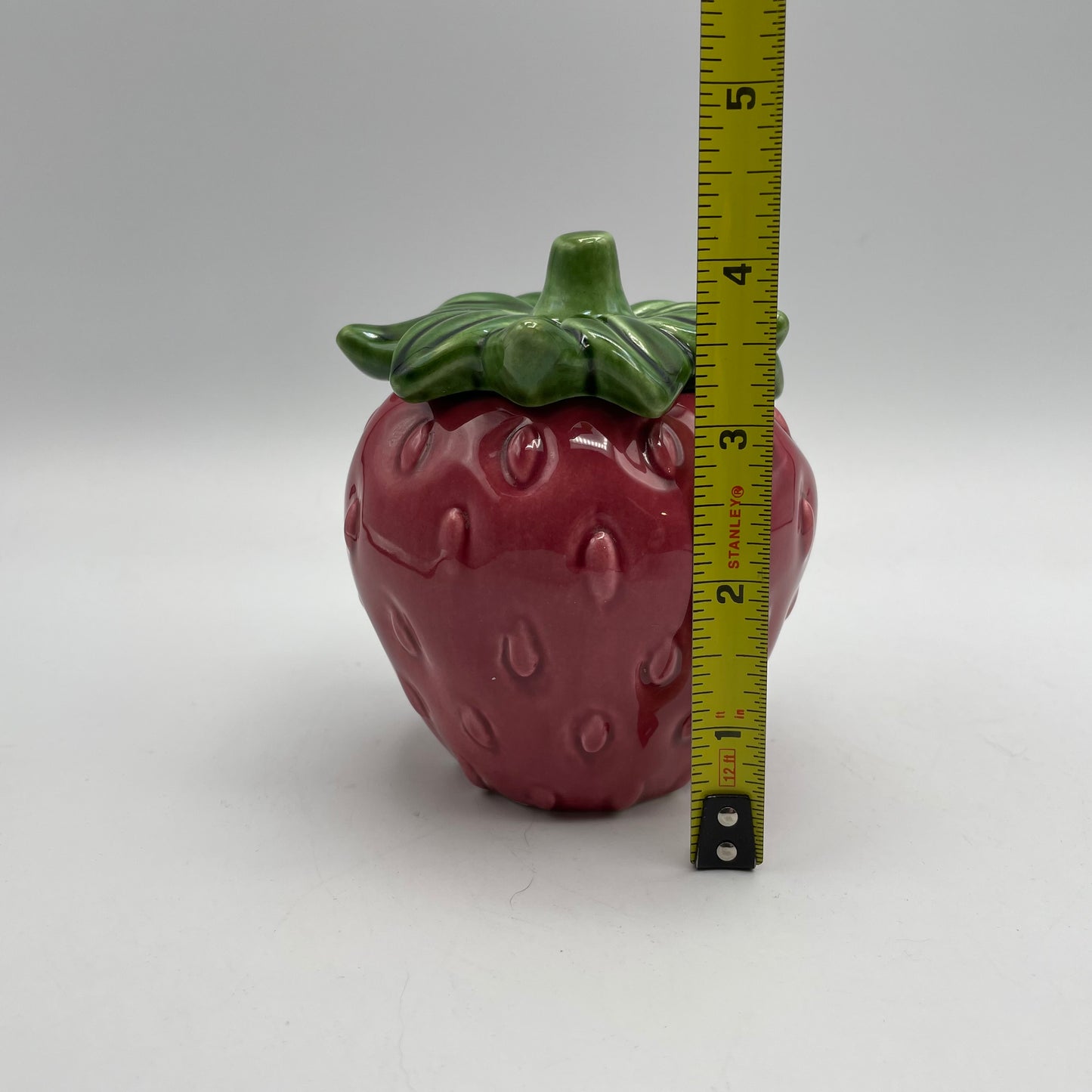 California Pottery Cemar Strawberry Lidded Bowl