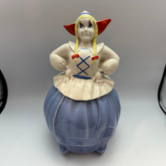 Pottery Guild of America Dutch Girl Cookie Jar 1940s