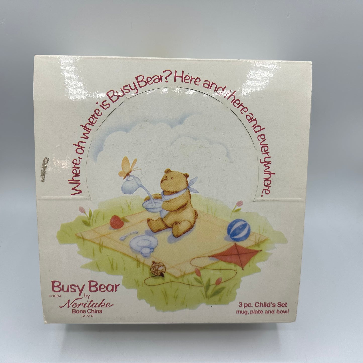 Noritake Busy Bear 3 Piece Child's Set-Mug, Plate, and Bowl