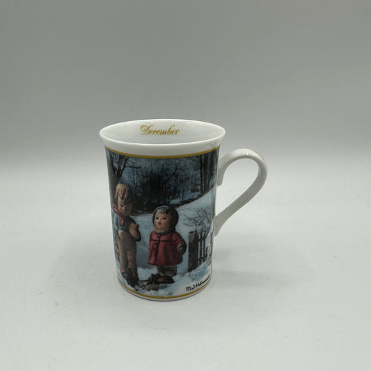 M.I. Hummel Porcelain Collector Mug "December-Winter Song" Danbury Mint