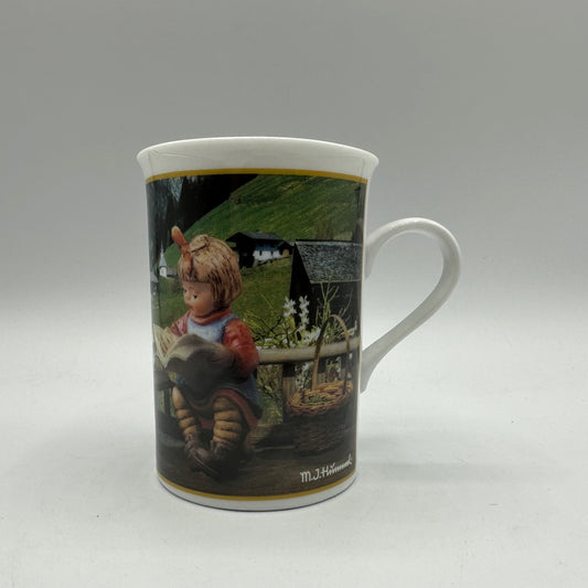 M.I. Hummel Porcelain Collector Mug "July-What's New?" Danbury Mint