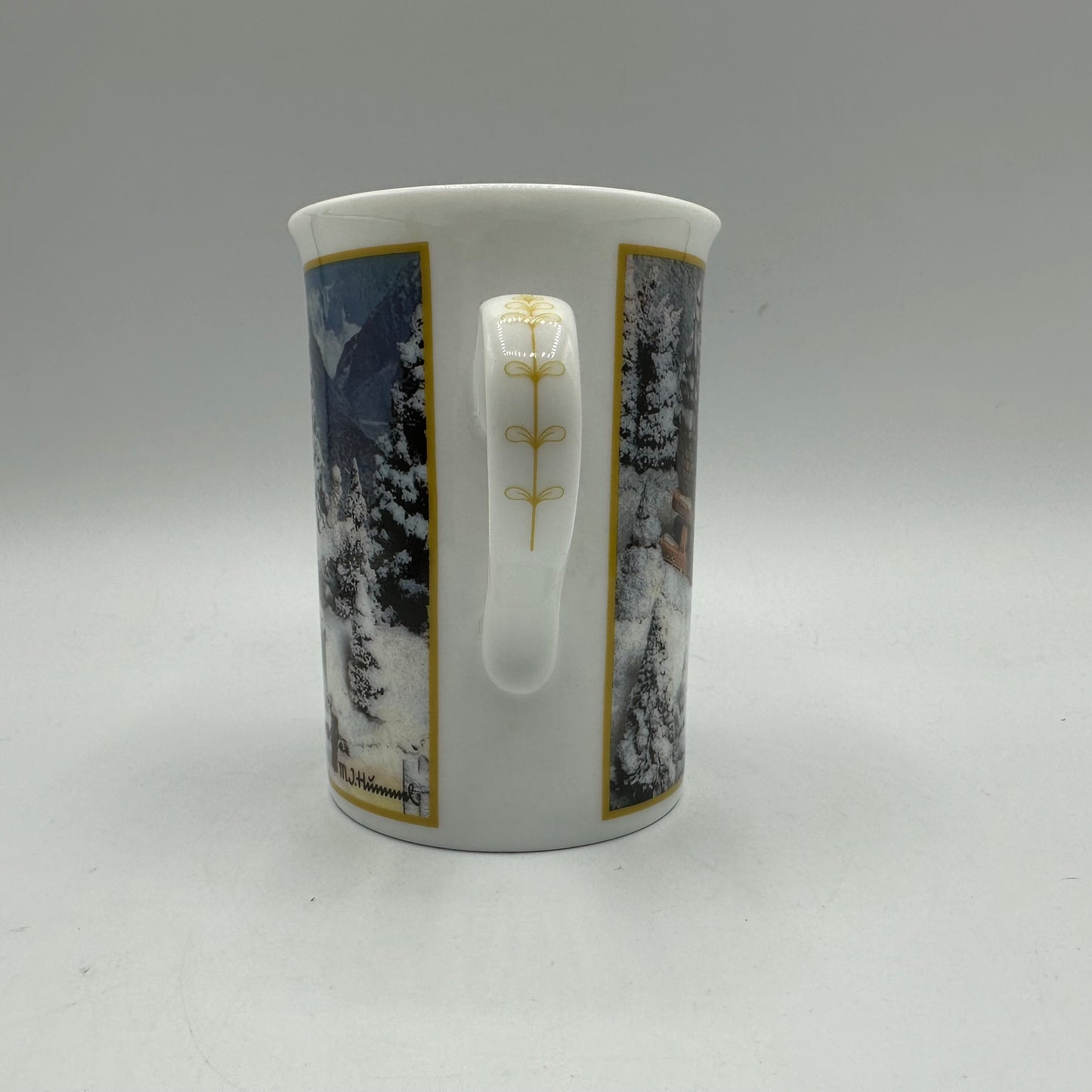 M.I. Hummel Porcelain Collector Mug "November- Ride Into Christmas" Danbury Mint