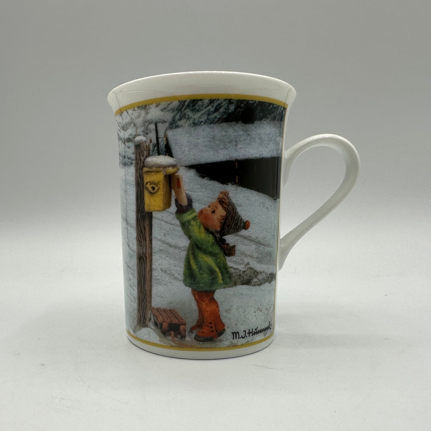 M.I. Hummel Porcelain Collector Mug "January-Skier" Danbury Mint