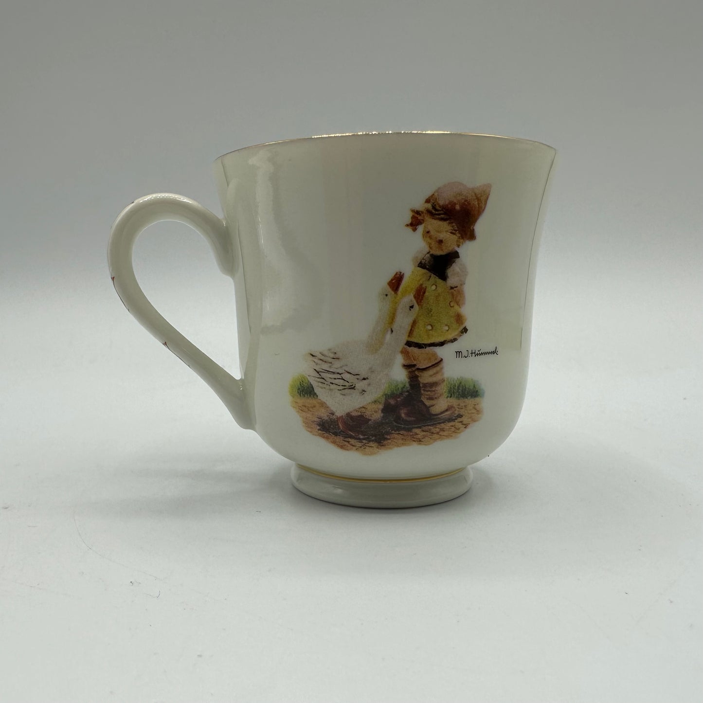 M.J. Hummel "Goose Girl" Cup and Saucer