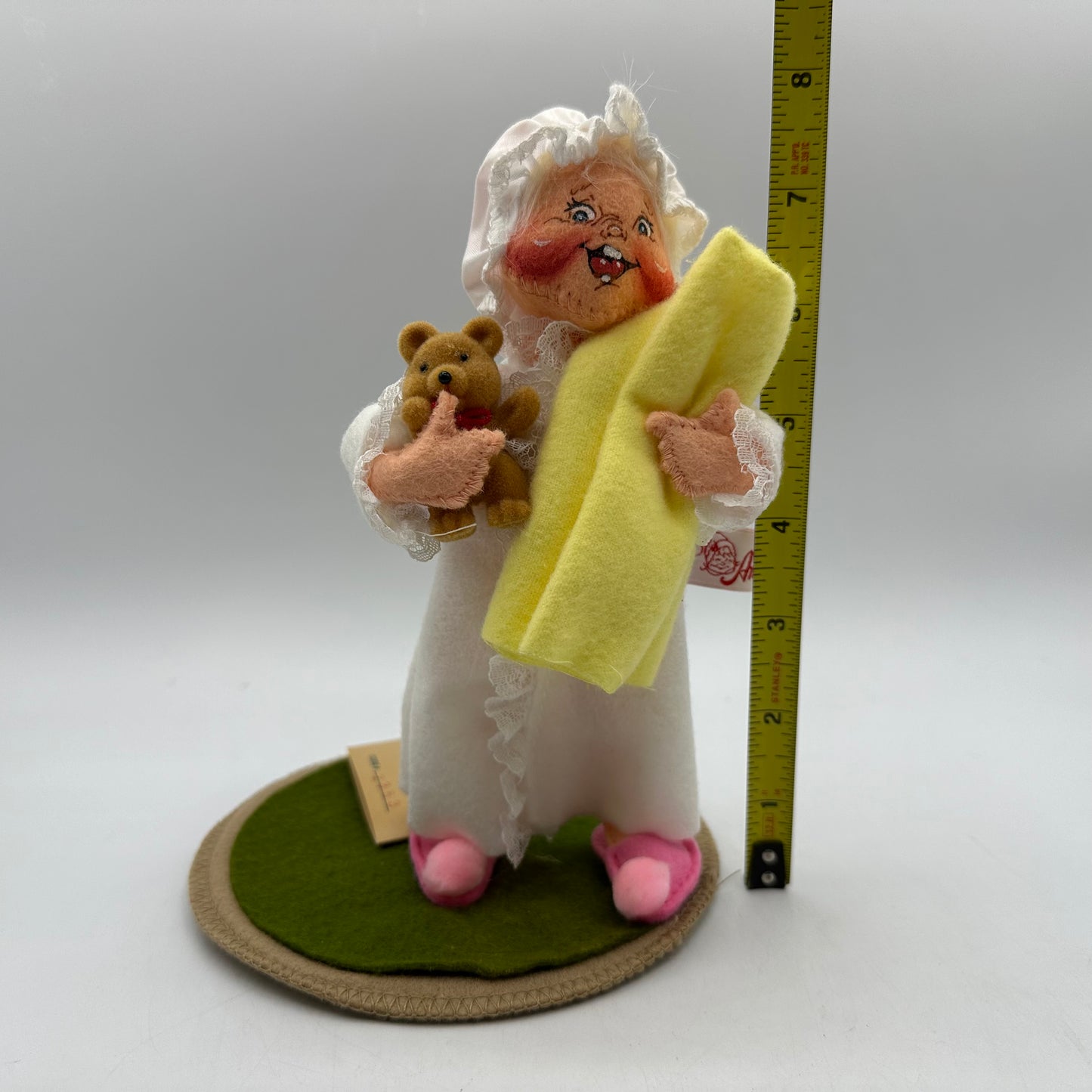 Annalee Mobilitee Dolls Girl with Blanket and Teddy Bear 1994