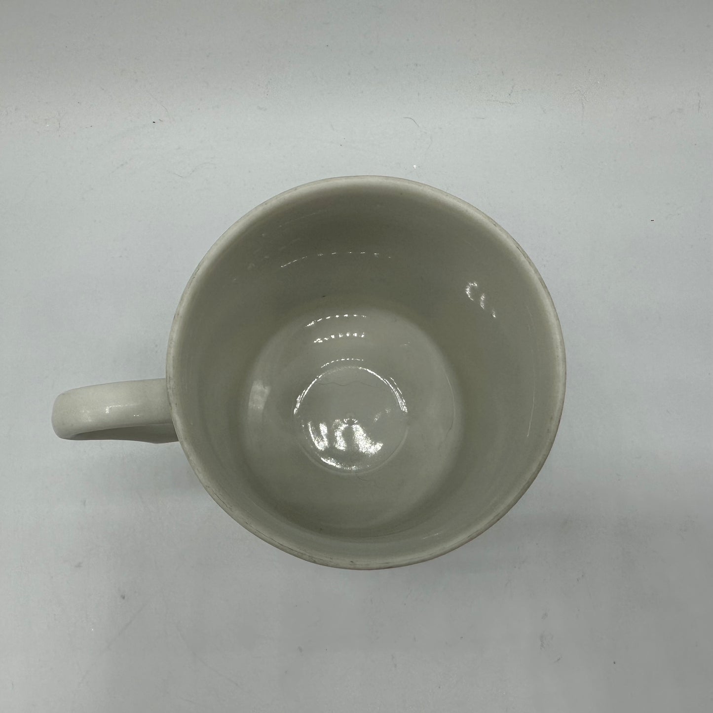 Morton's Salt Pedestal Mugs, 1956 and 1972 Logos, Set of 2