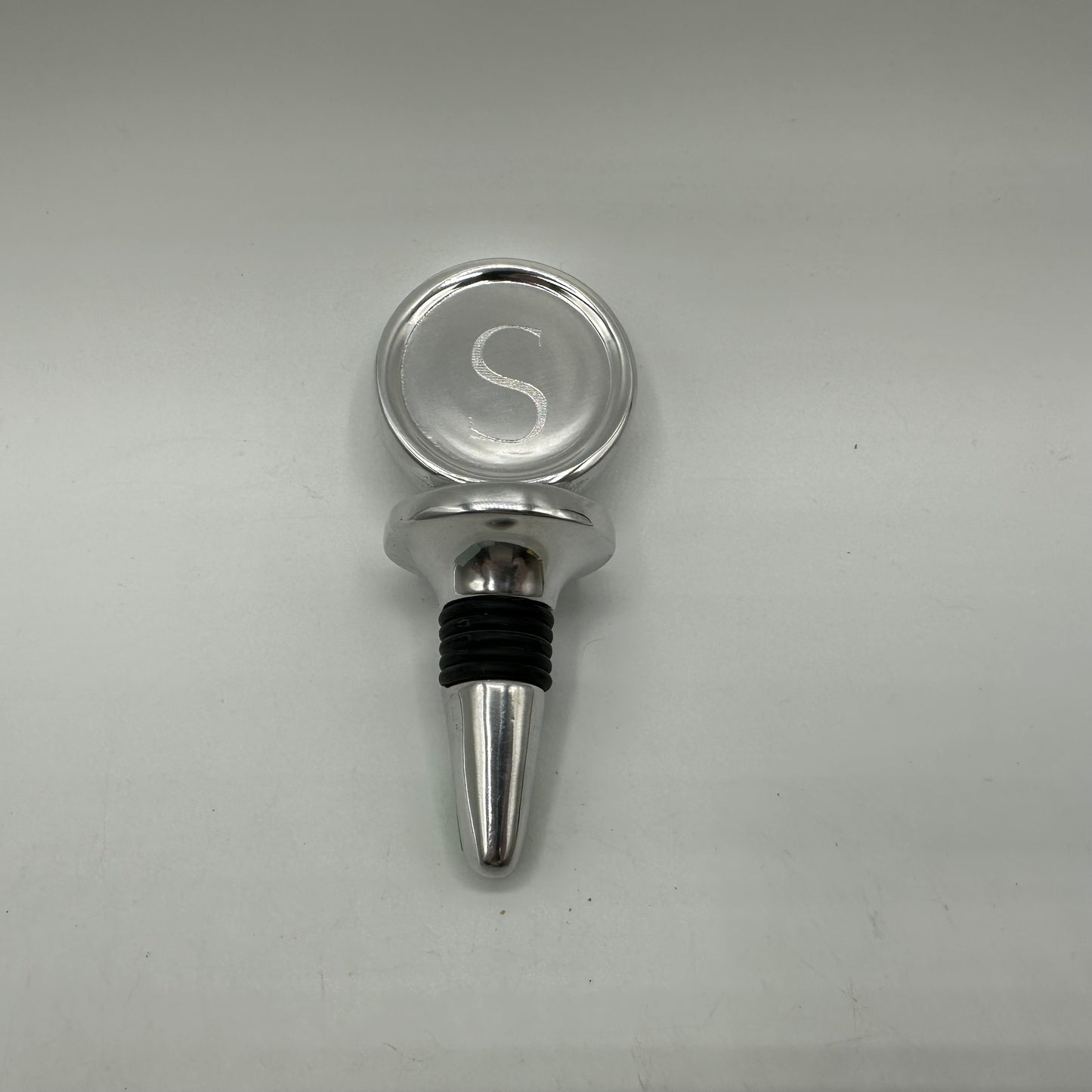 Mariposa Wine/Bottle Stopper 100% Recycled -Engraved with "S"