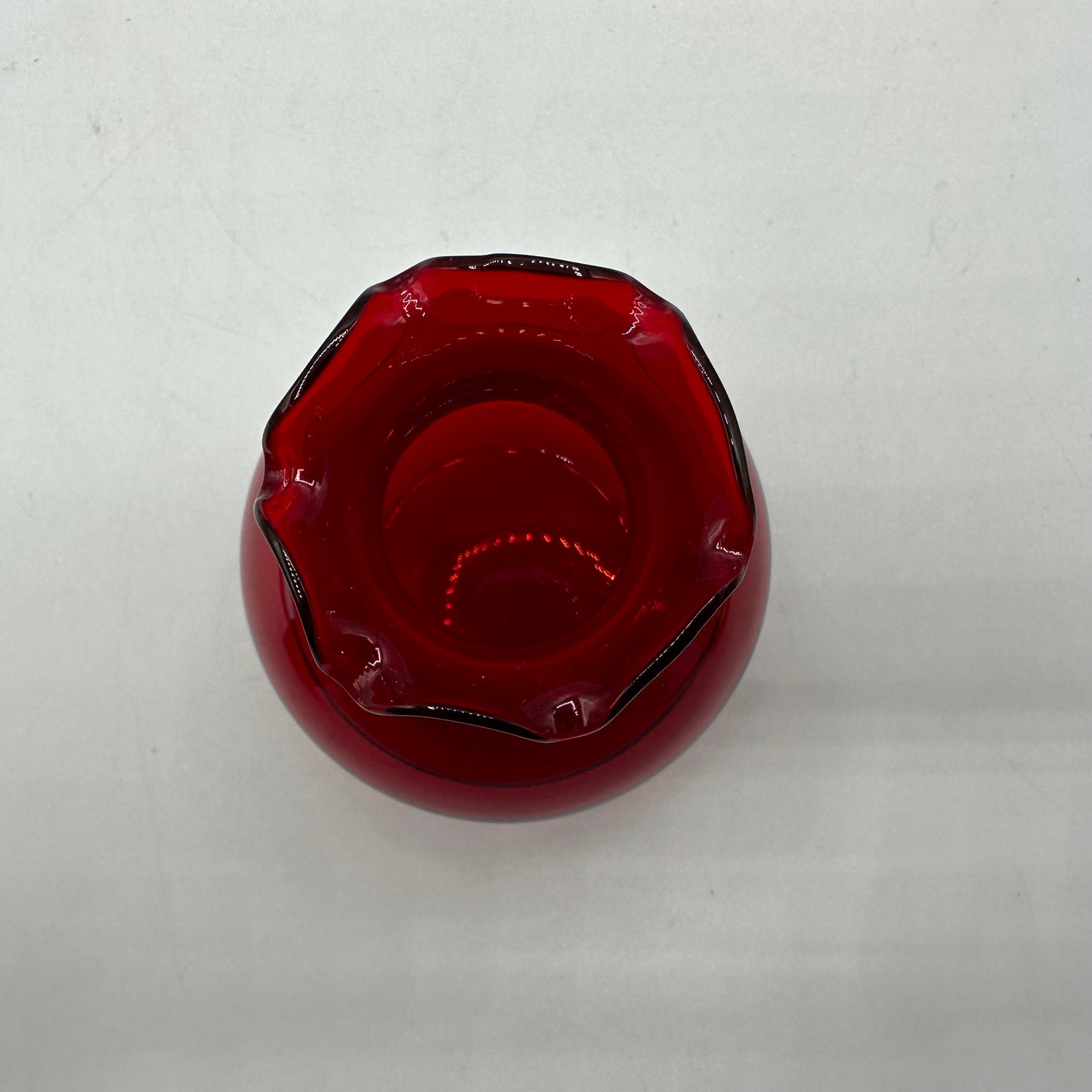 Anchor Hocking Small Bud Vase, Ruby Red, Set of 2