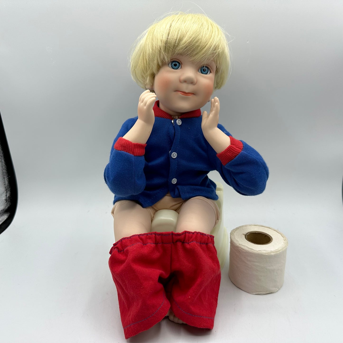 Danbury Mint Brian Toddler Potty Porcelain Doll Elke Hutches 1992