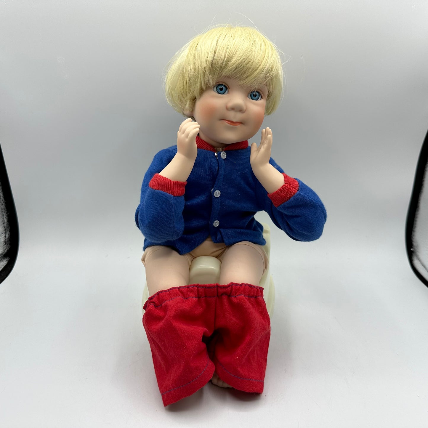 Danbury Mint Brian Toddler Potty Porcelain Doll Elke Hutches 1992