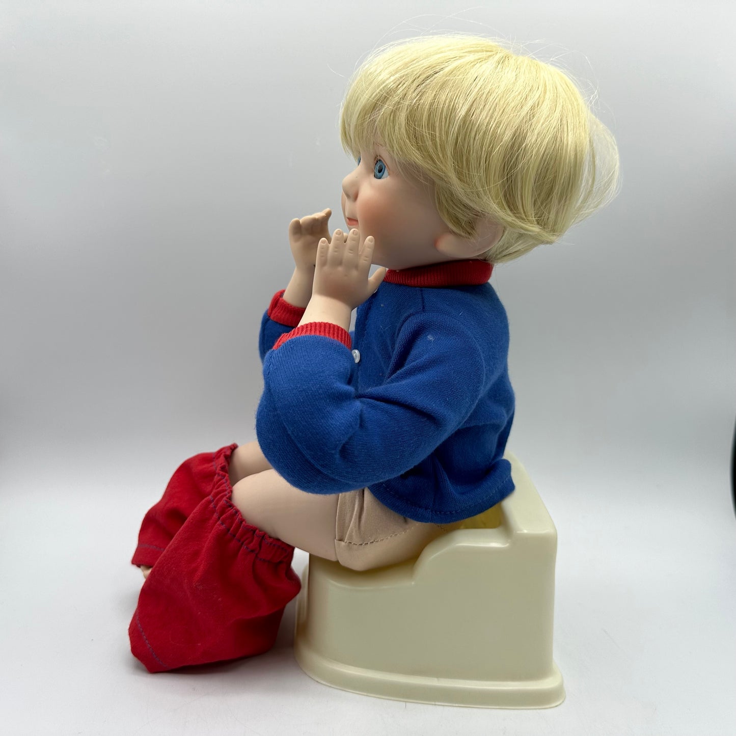 Danbury Mint Brian Toddler Potty Porcelain Doll Elke Hutches 1992