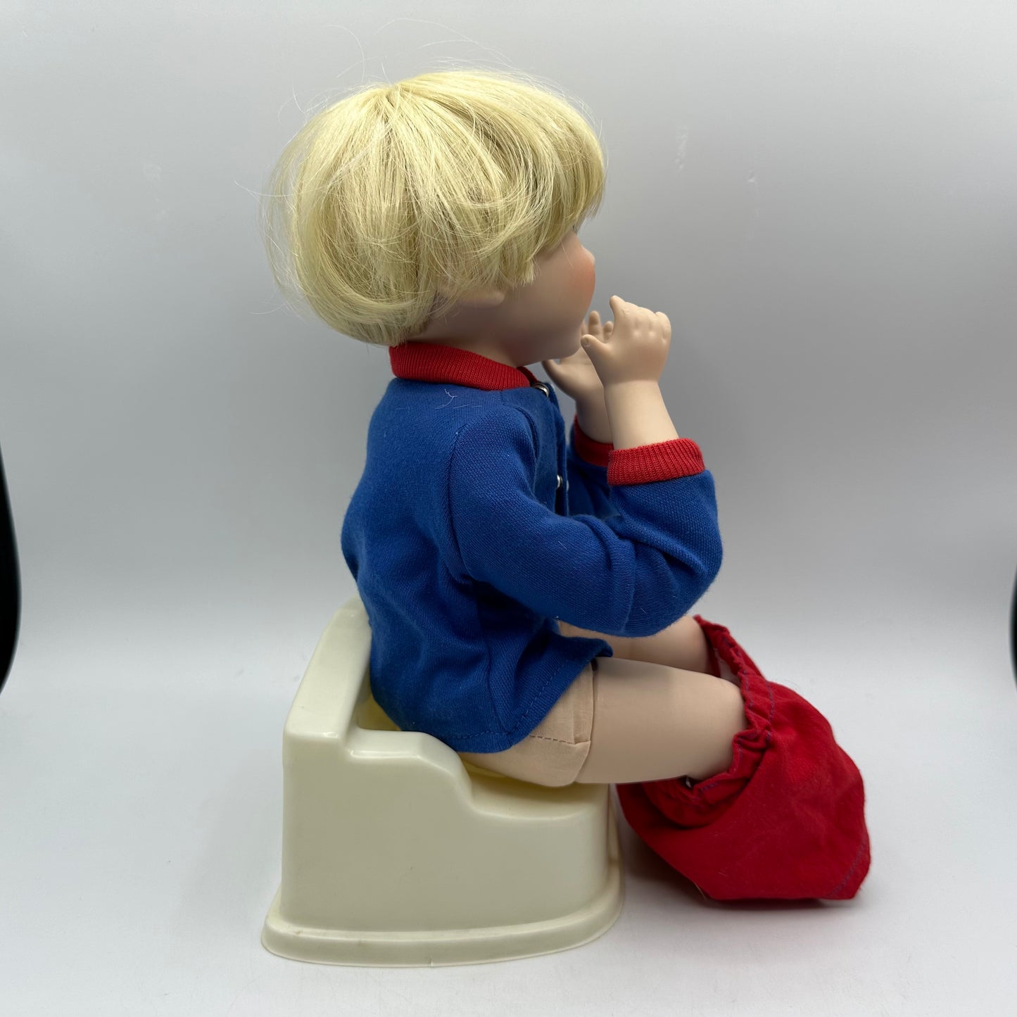 Danbury Mint Brian Toddler Potty Porcelain Doll Elke Hutches 1992