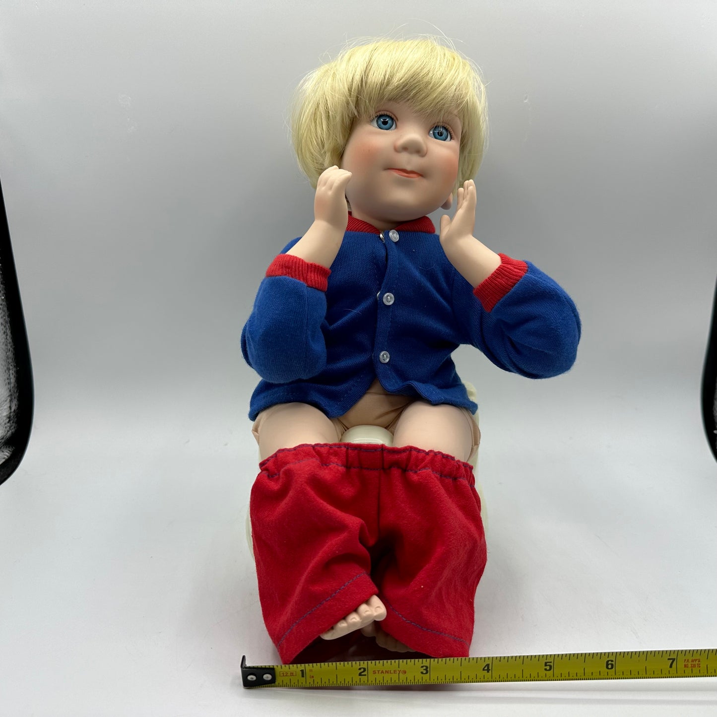 Danbury Mint Brian Toddler Potty Porcelain Doll Elke Hutches 1992