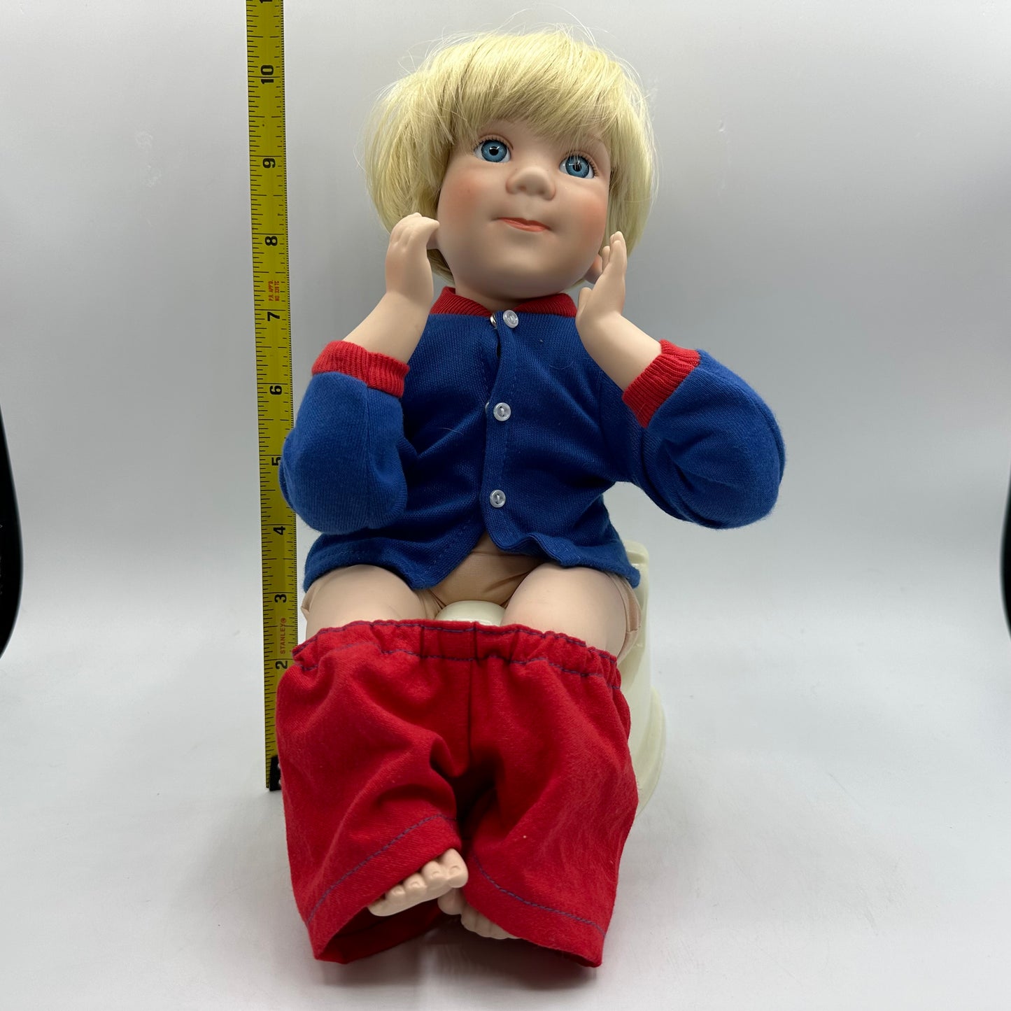 Danbury Mint Brian Toddler Potty Porcelain Doll Elke Hutches 1992