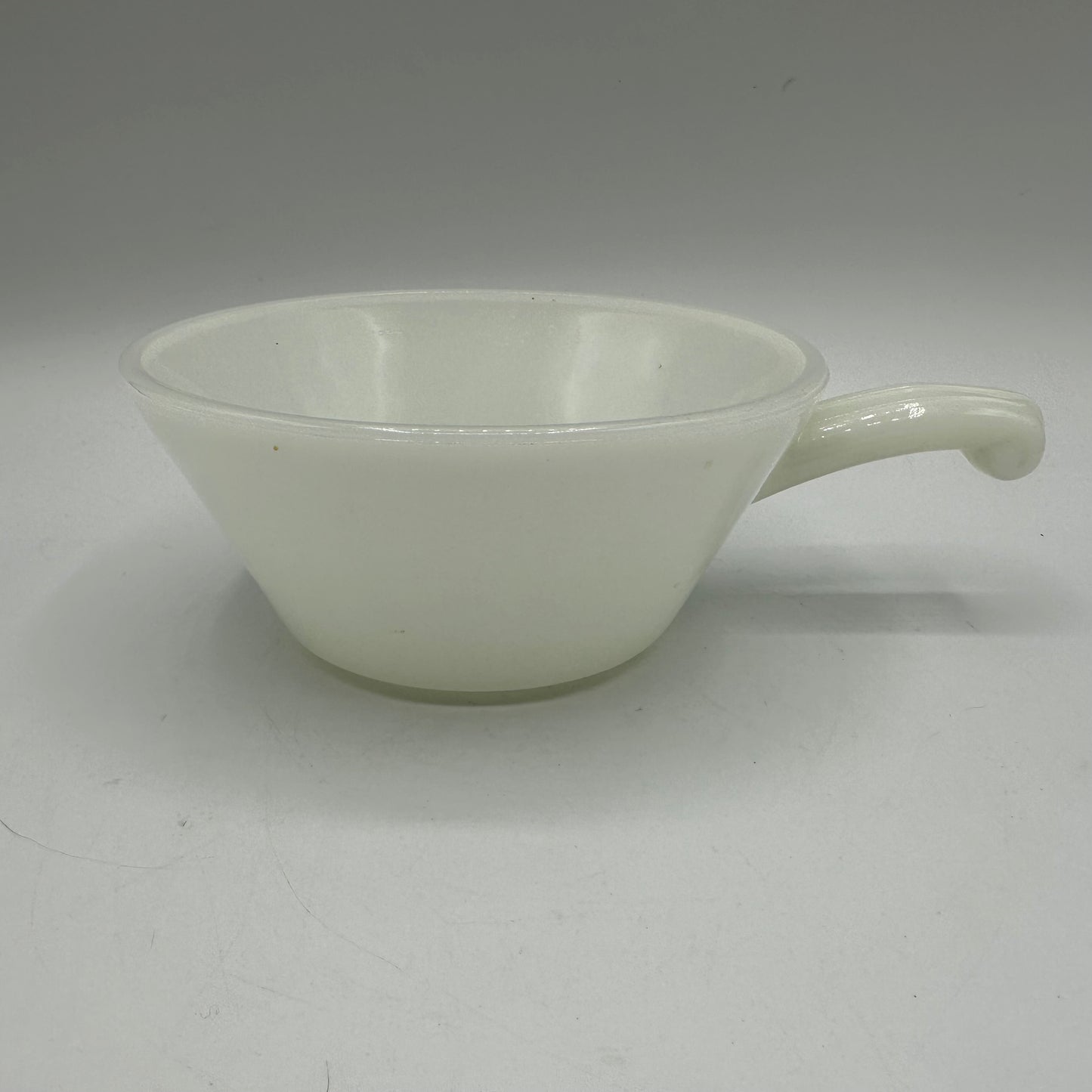 Anchor Hocking Handled Soup Bowl White Milk Glass, Set of 4