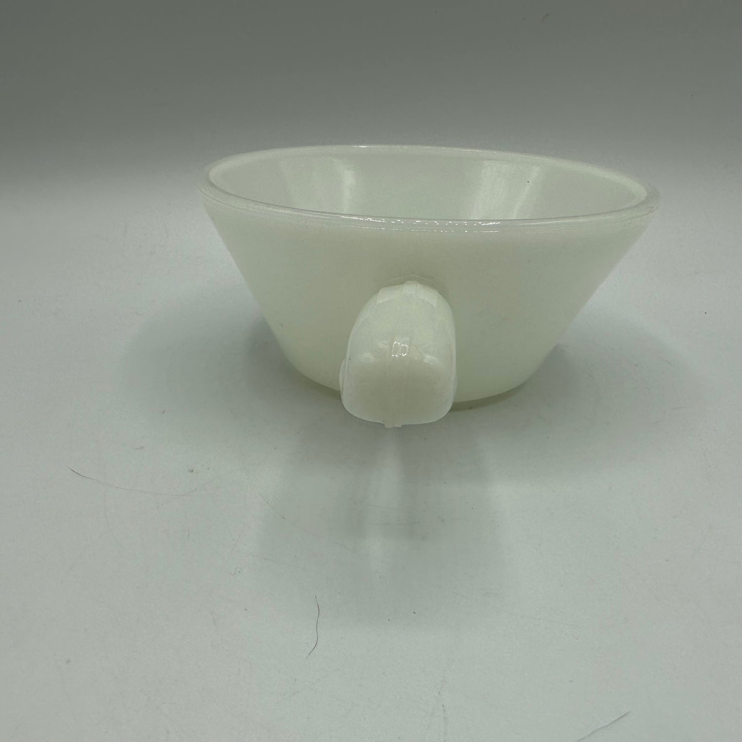 Anchor Hocking Handled Soup Bowl White Milk Glass, Set of 4