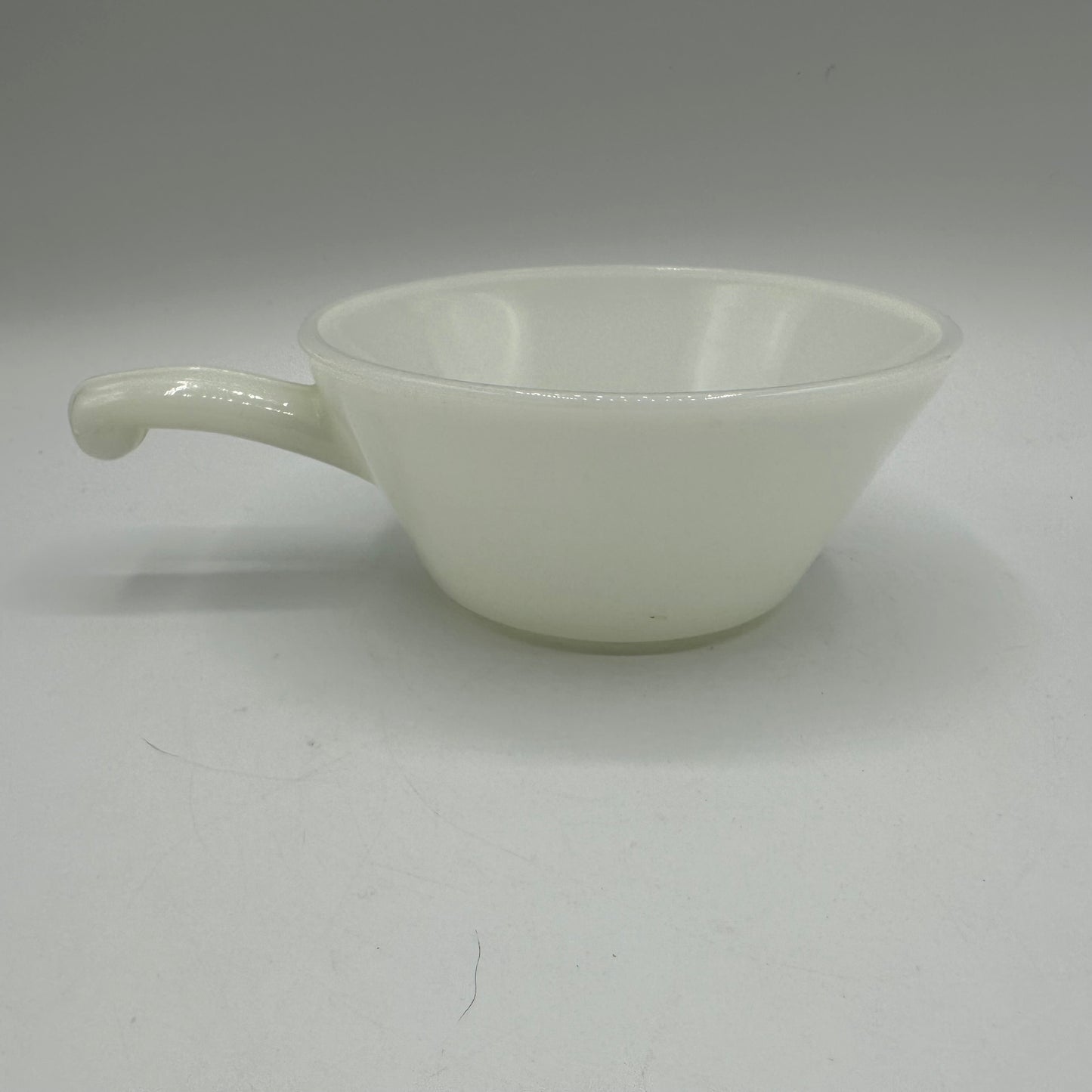 Anchor Hocking Handled Soup Bowl White Milk Glass, Set of 4