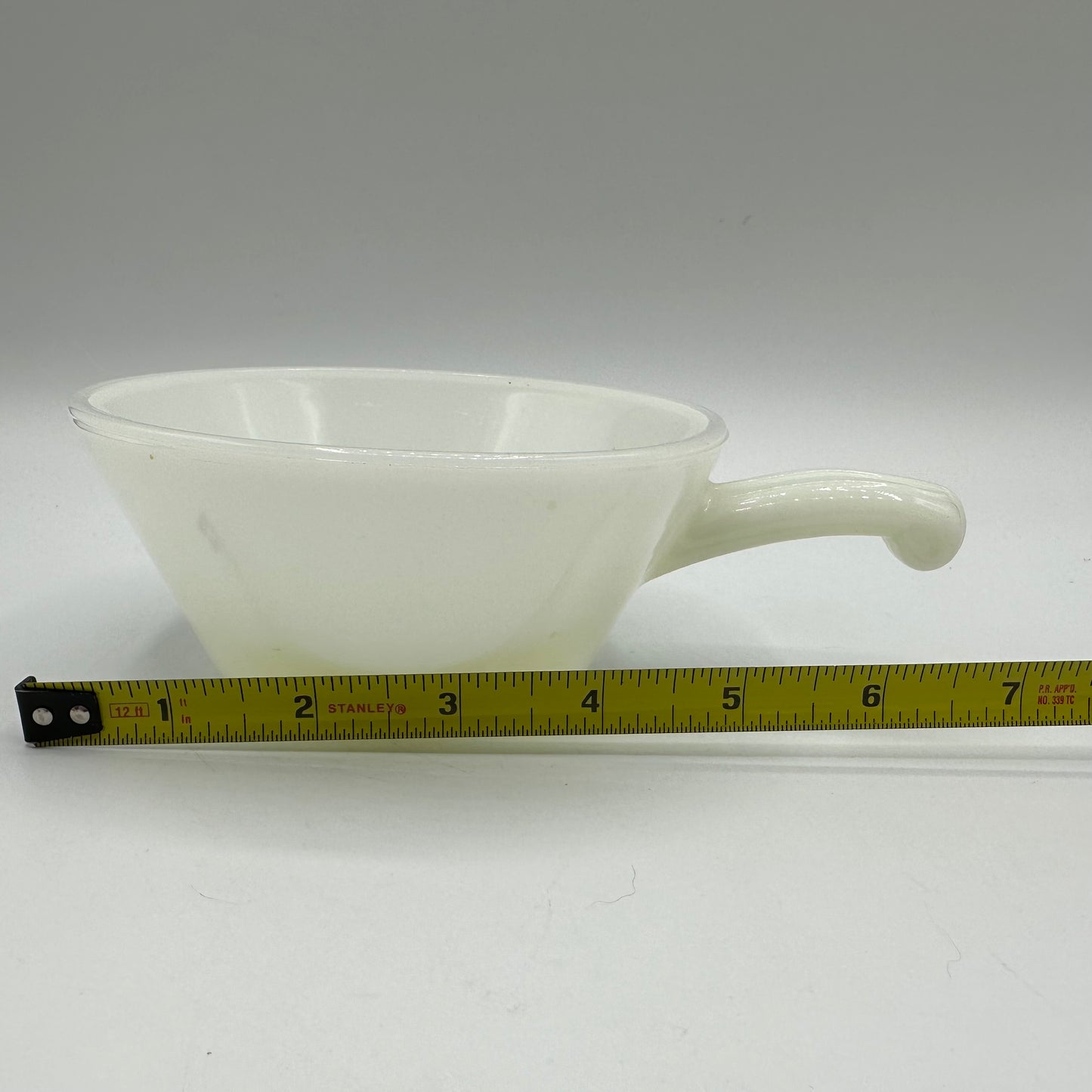 Anchor Hocking Handled Soup Bowl White Milk Glass, Set of 4