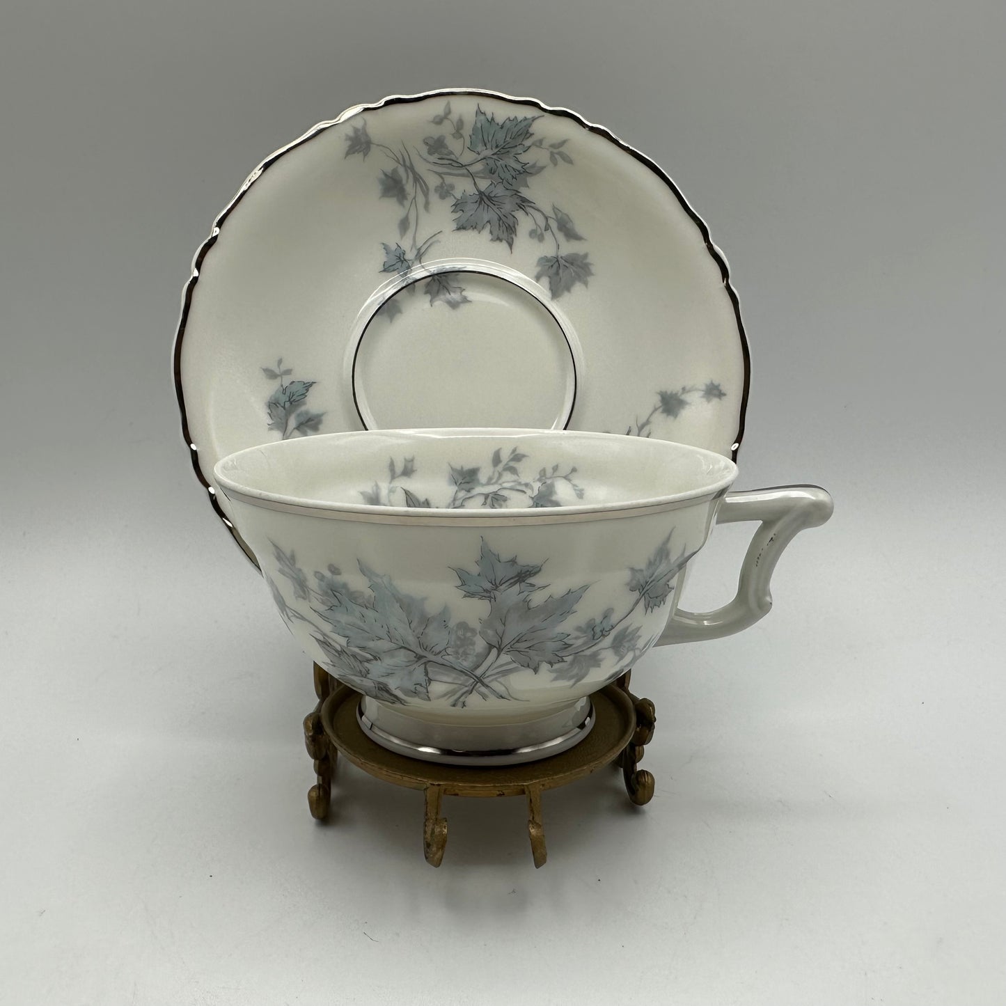 Haviland Mistral Cup & Saucer Set, Set of 4