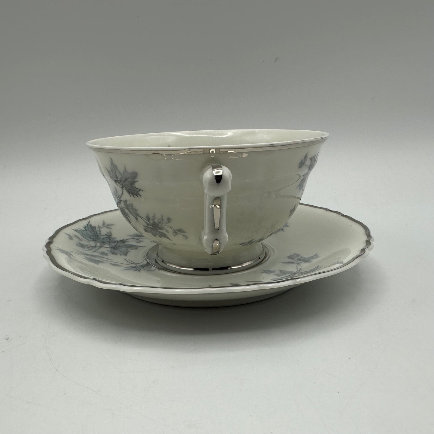 Haviland Mistral Cup & Saucer Set, Set of 4