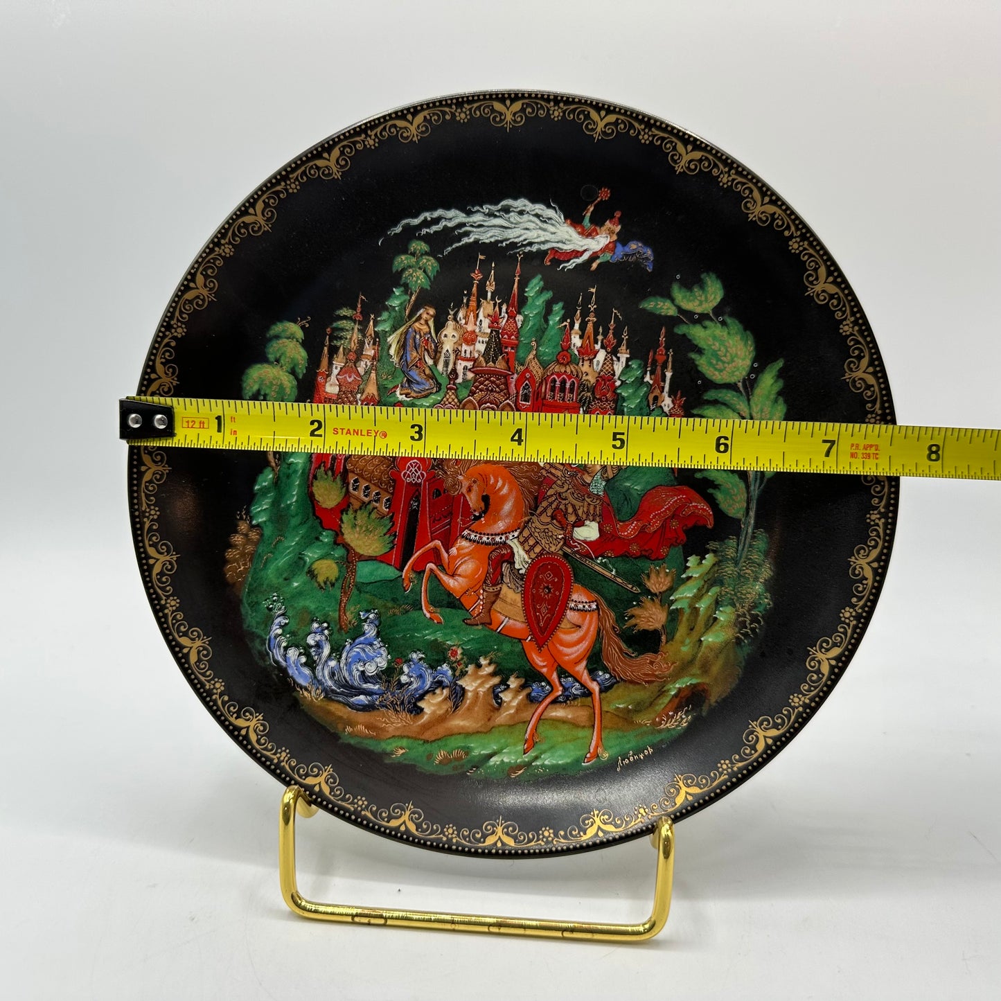 Russian Legend Fairy Tale Plate, Ruslan and Ludmilla, Bradford Exchange