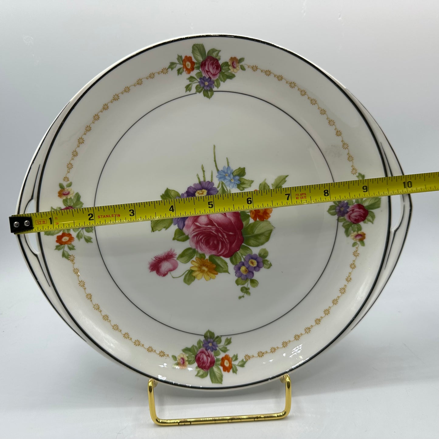 Rosenthale Cake Plate Donatello Floral Design Bavaria