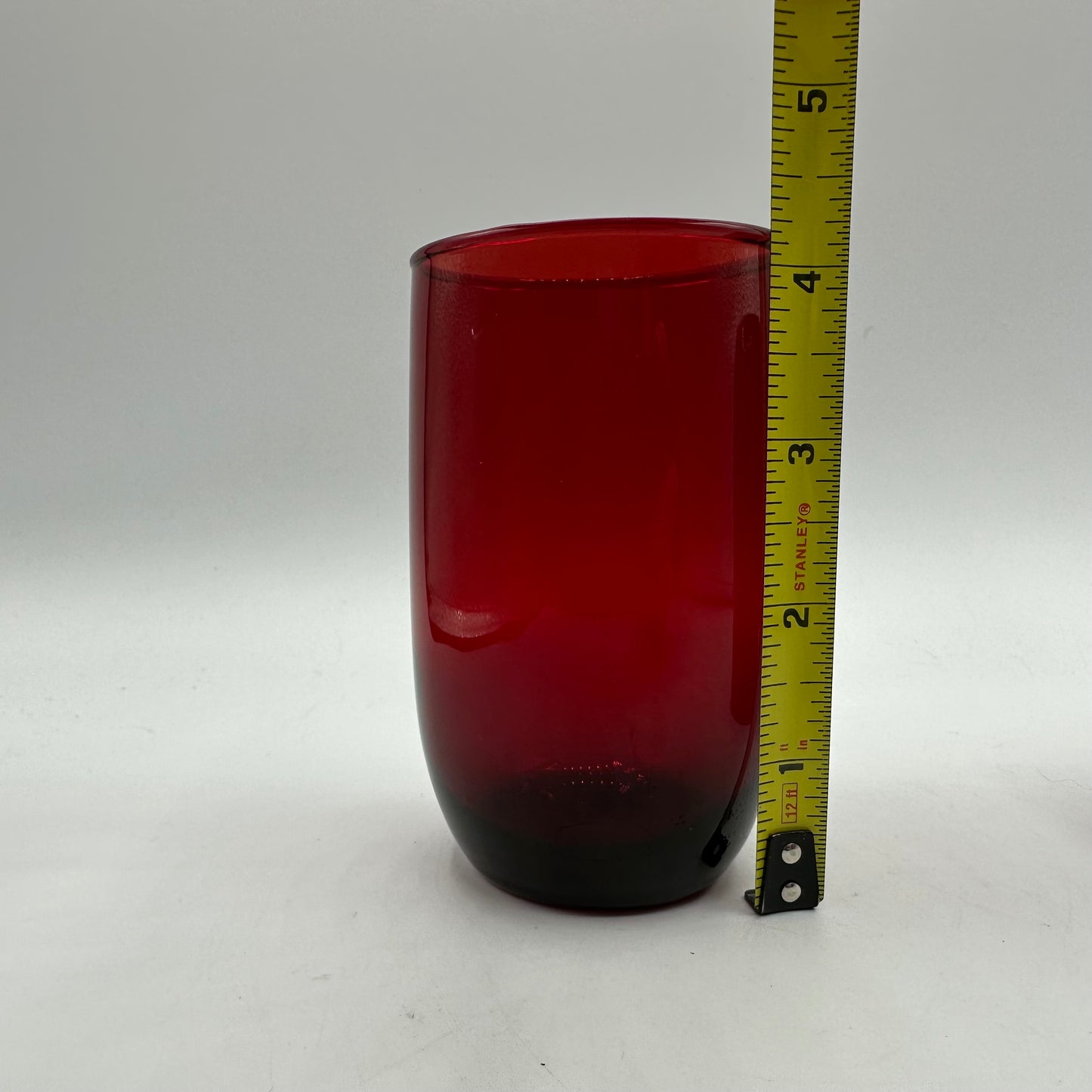 Anchor Hocking Ruby Red Roly Poly Tumbler, Set of 2