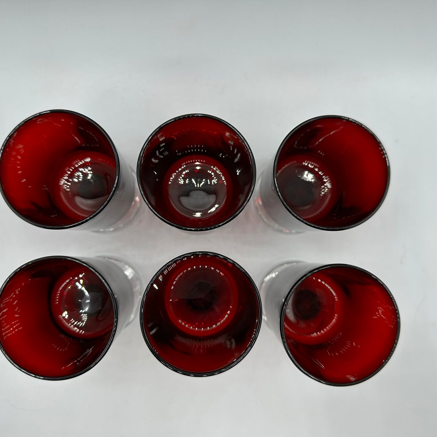 Luminarc Cavalier Red Stemmed Glasses, Set of 6