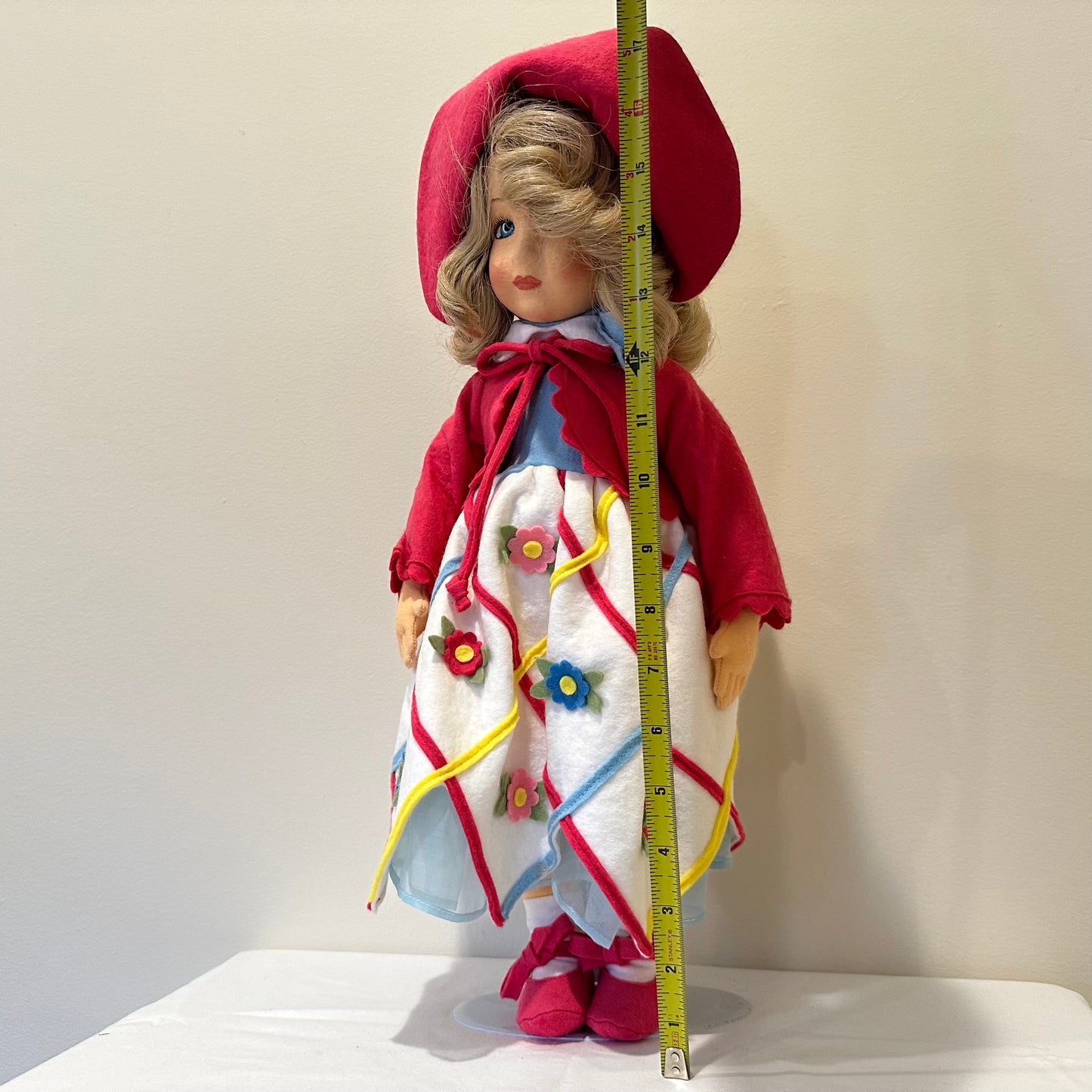 Lenci "Diana" Felt 19" Doll, 1998, Side Eyes Box and COA