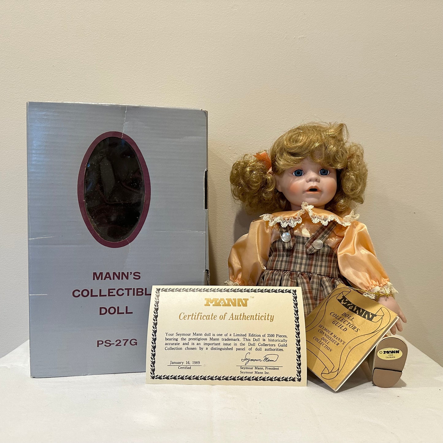 Seymour Mann's Porcelain Bisque Doll Twin Set  "Brett and Betty"
