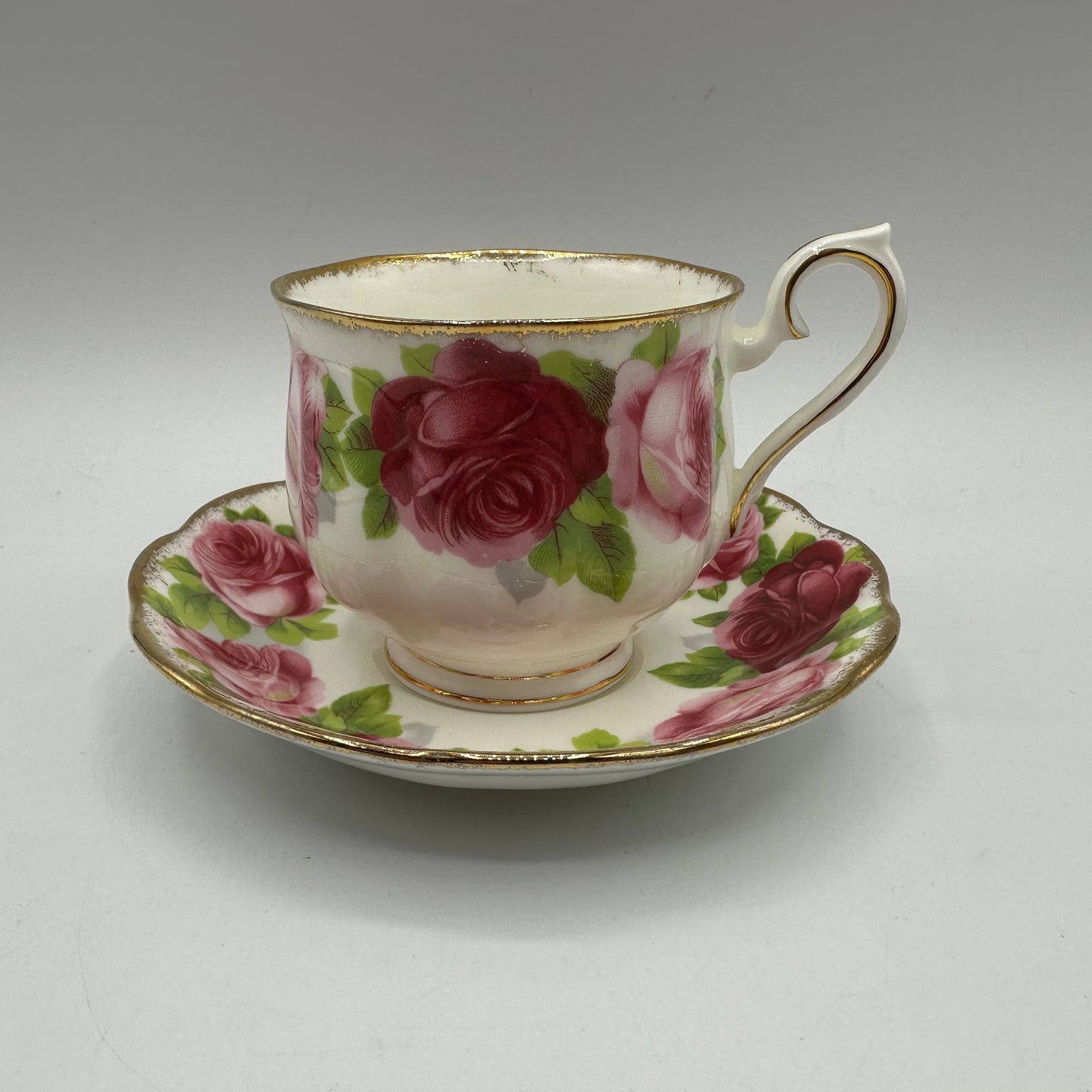 Royal Albert Cup and Saucer Old English Rose Pattern