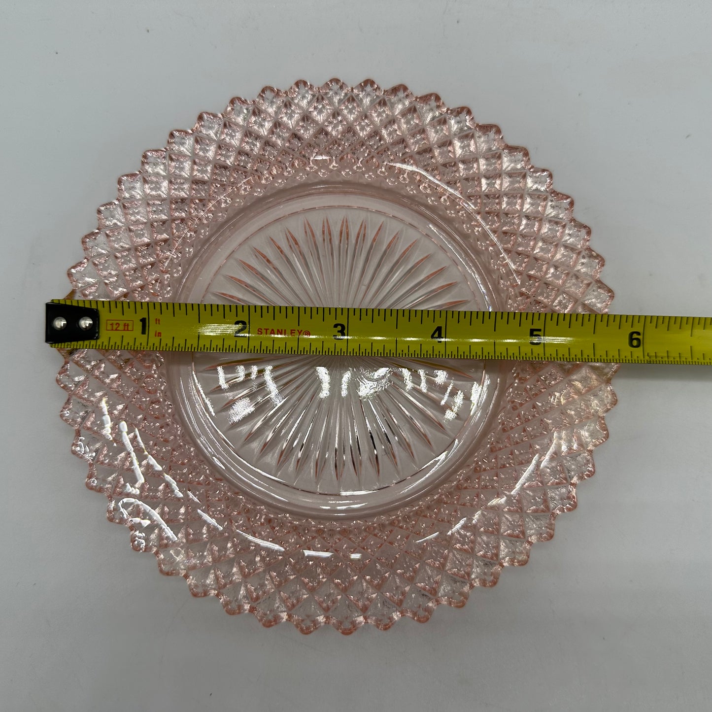 Anchor Hocking Miss America 5 3/4" Plate, Pink Depression Glass, Set of 4