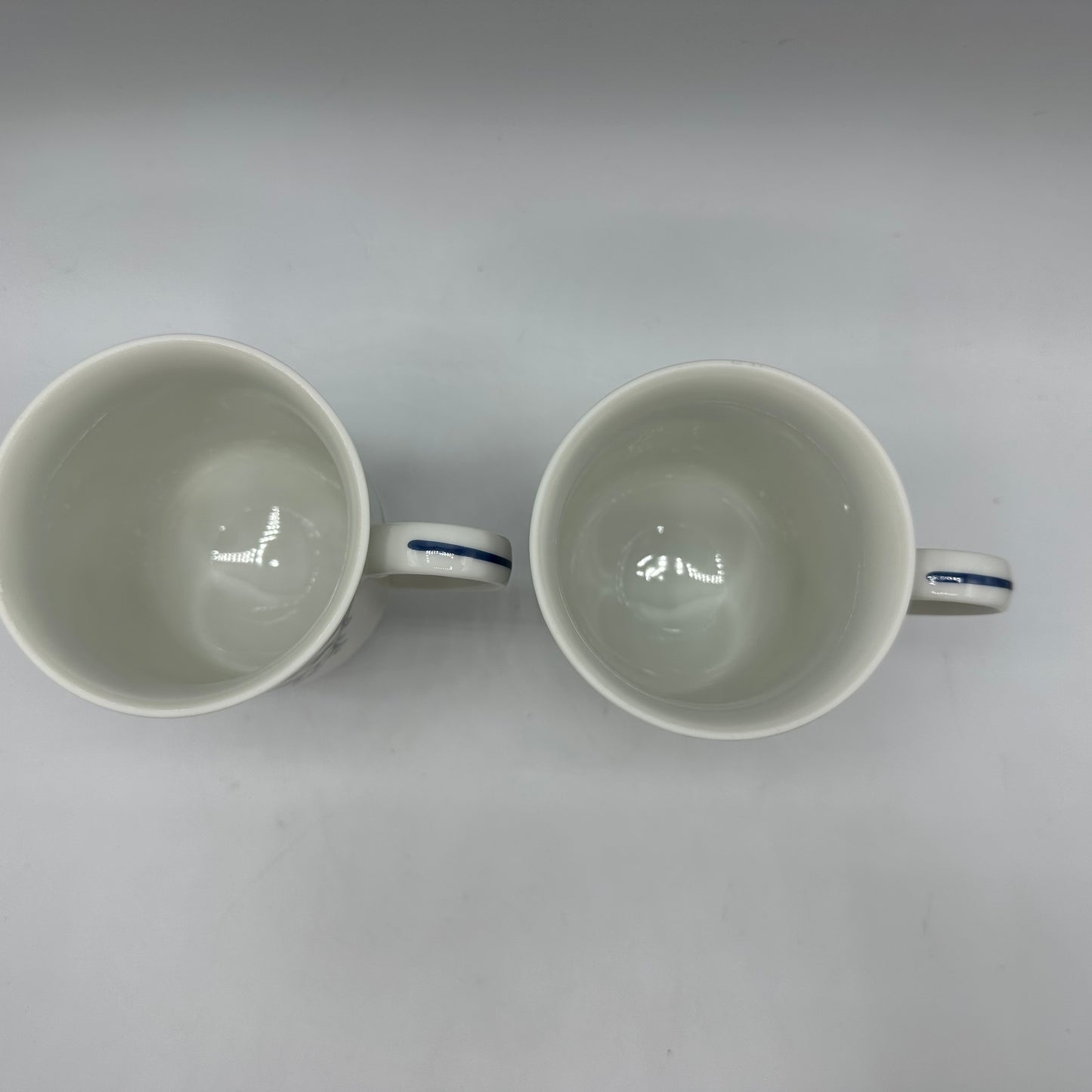 Princess House Footed Porcelain Mugs #707, Set of 2