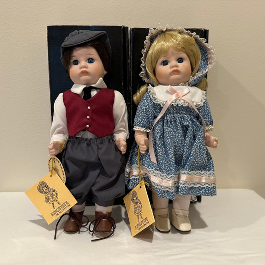 Kingstate 10" Porcelain Dolls Jason and Juily