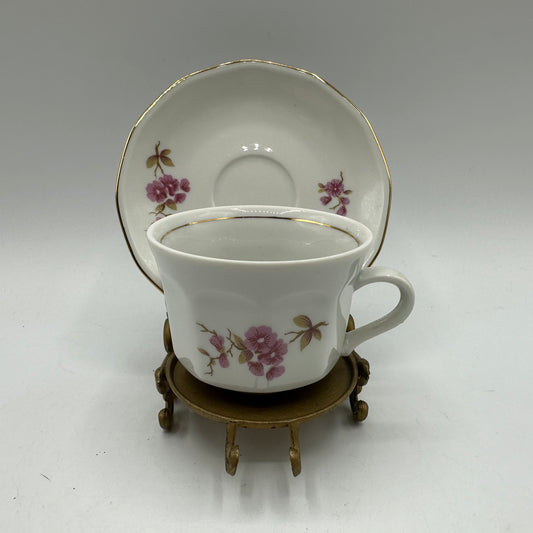 Kahla Demitasse Cup and Saucer Dogwood Flowers