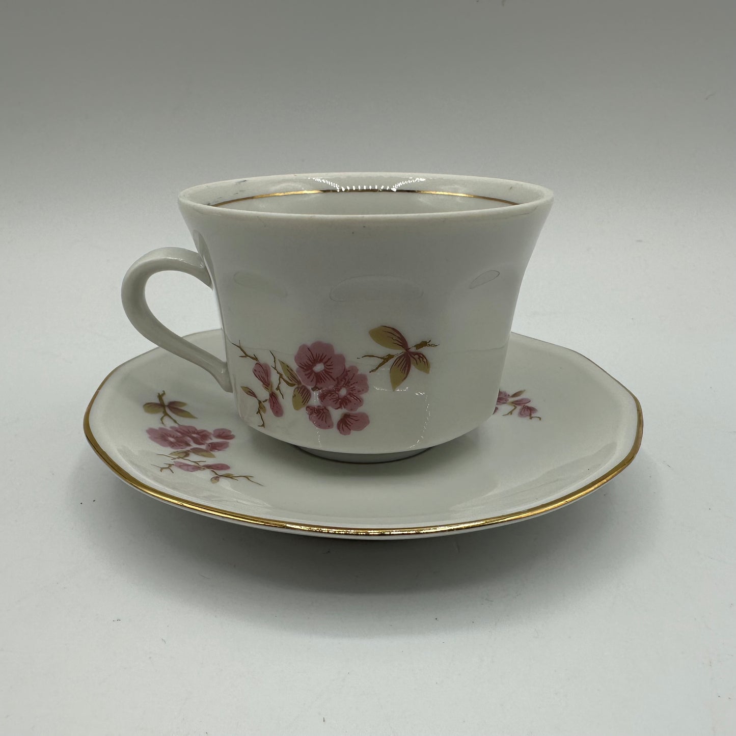 Kahla Demitasse Cup and Saucer Dogwood Flowers