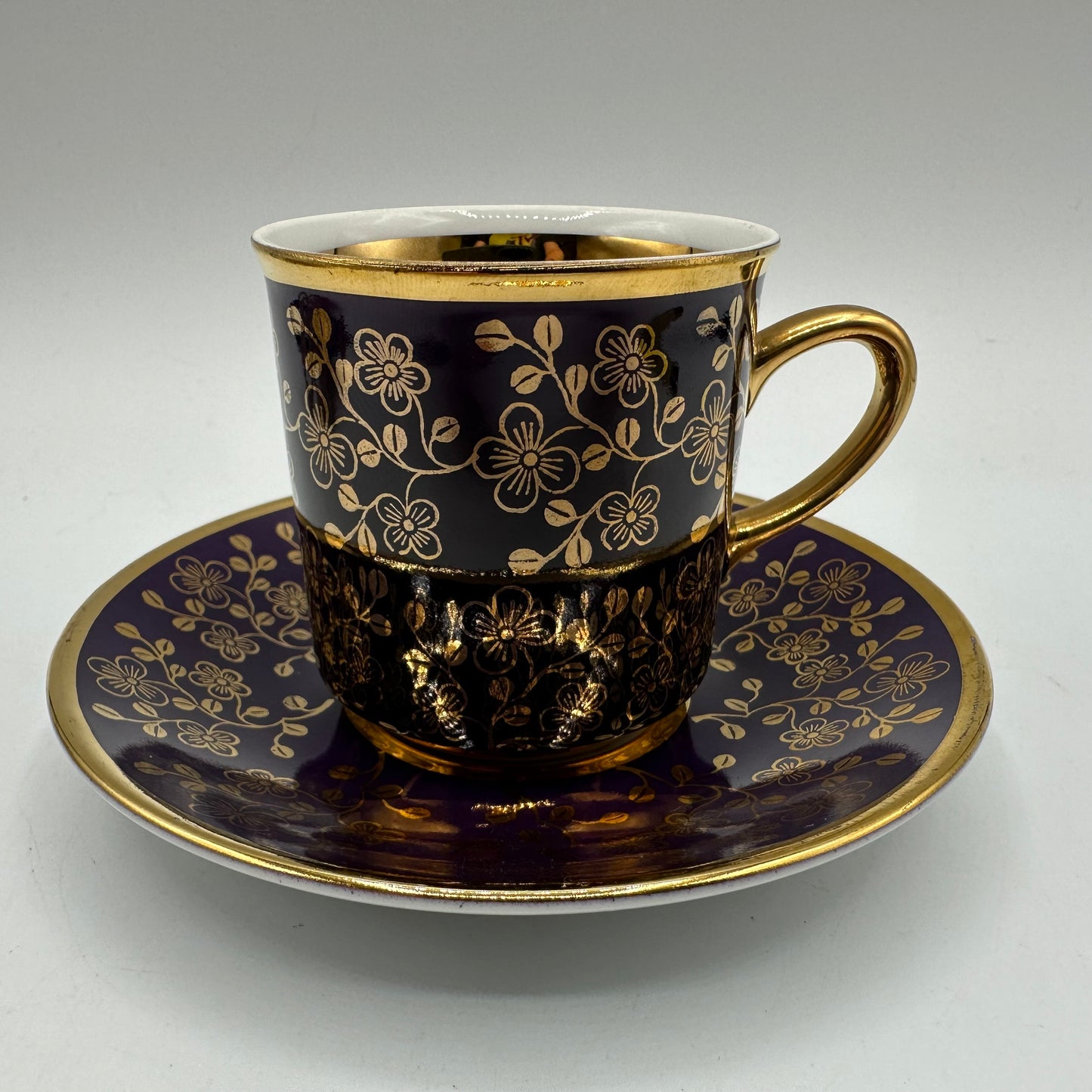 Leander Demitasse Cup and Saucer Leander Floral Pattern