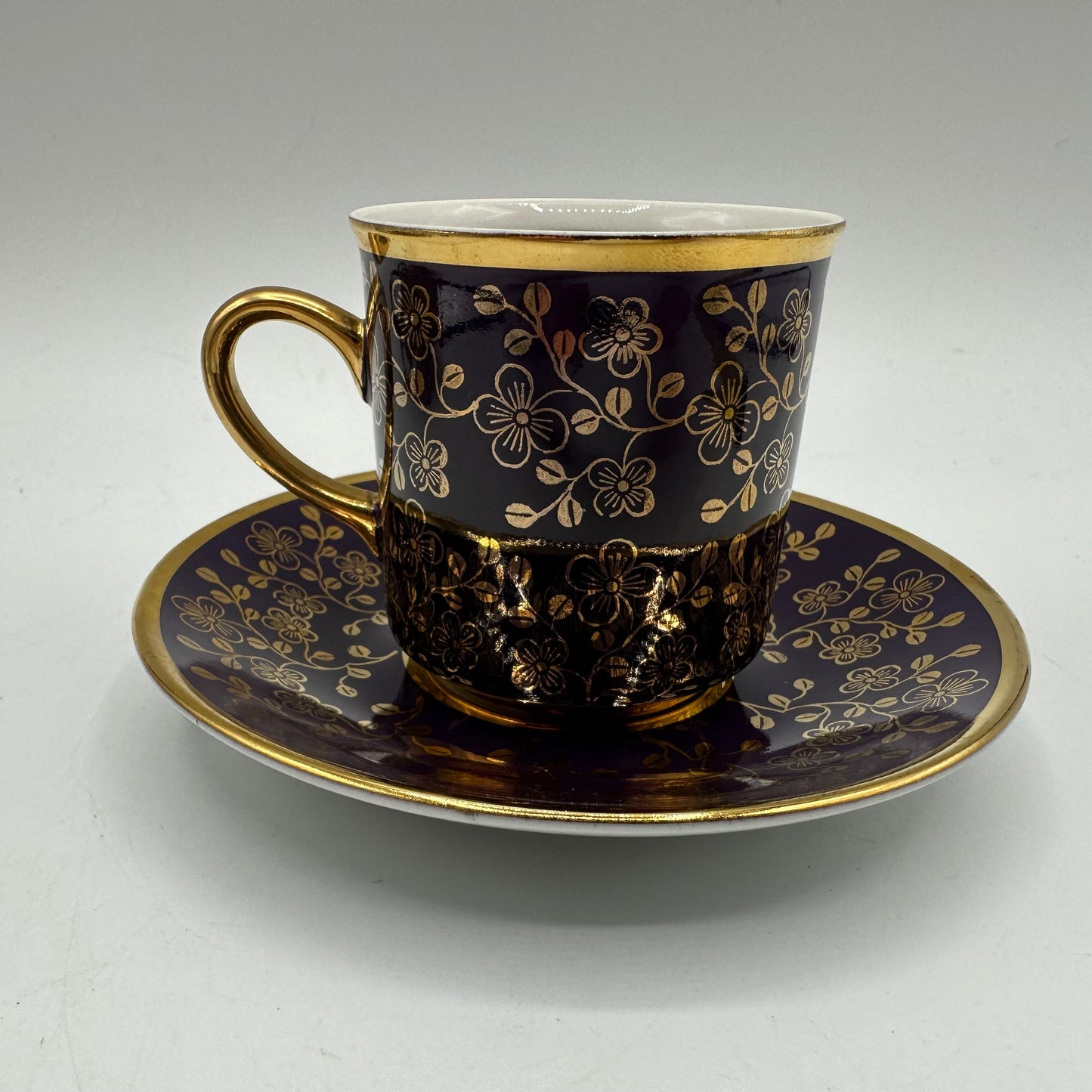 Leander Demitasse Cup and Saucer Leander Floral Pattern