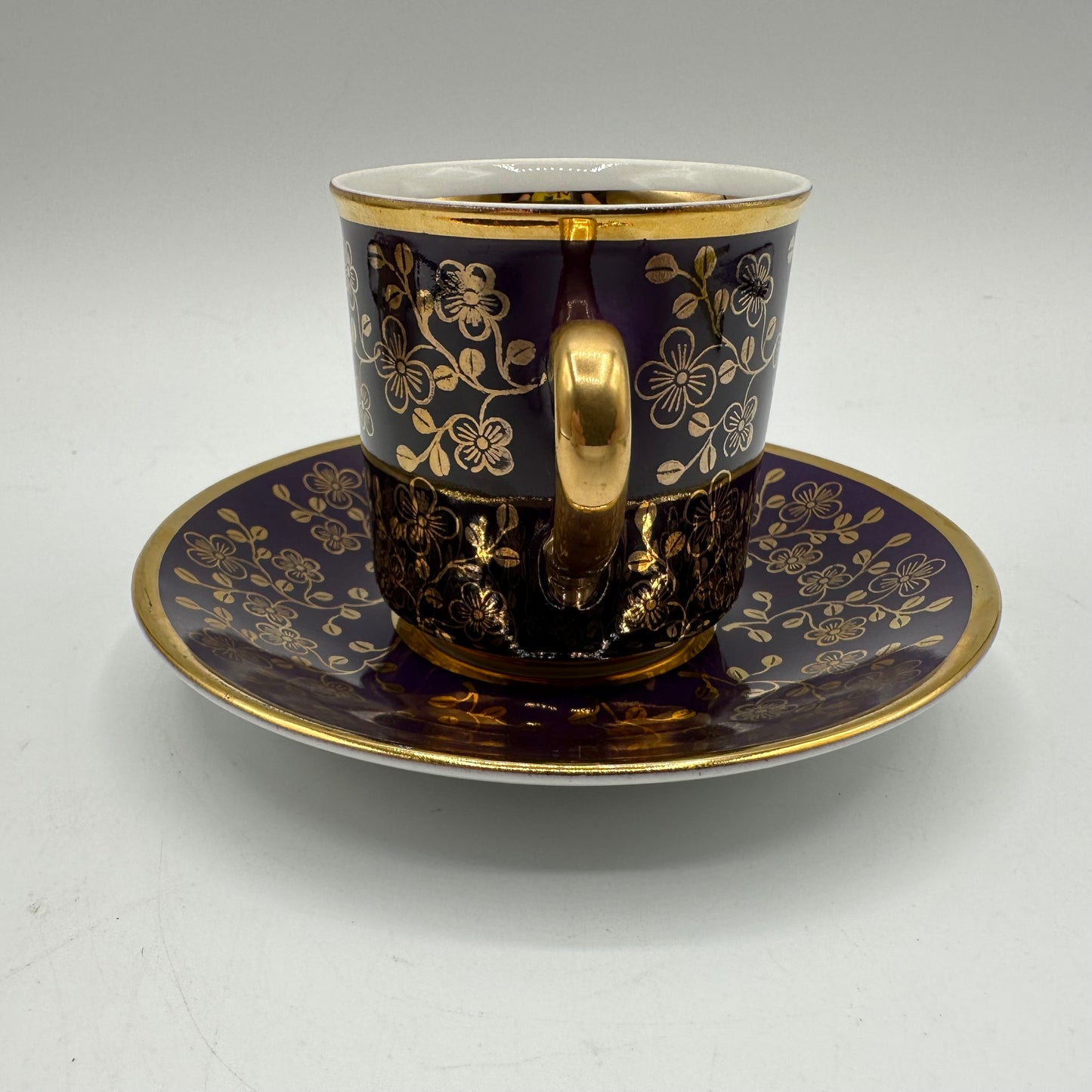 Leander Demitasse Cup and Saucer Leander Floral Pattern