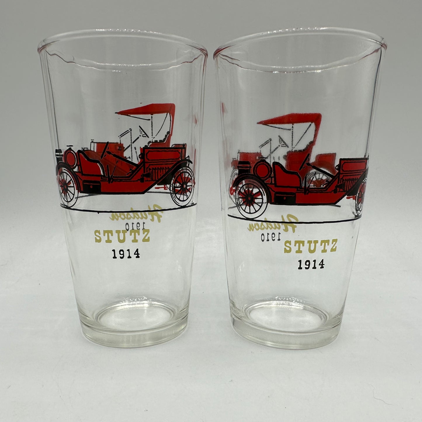 Hazel Atlas Antique Car Tumblers, Set of 5