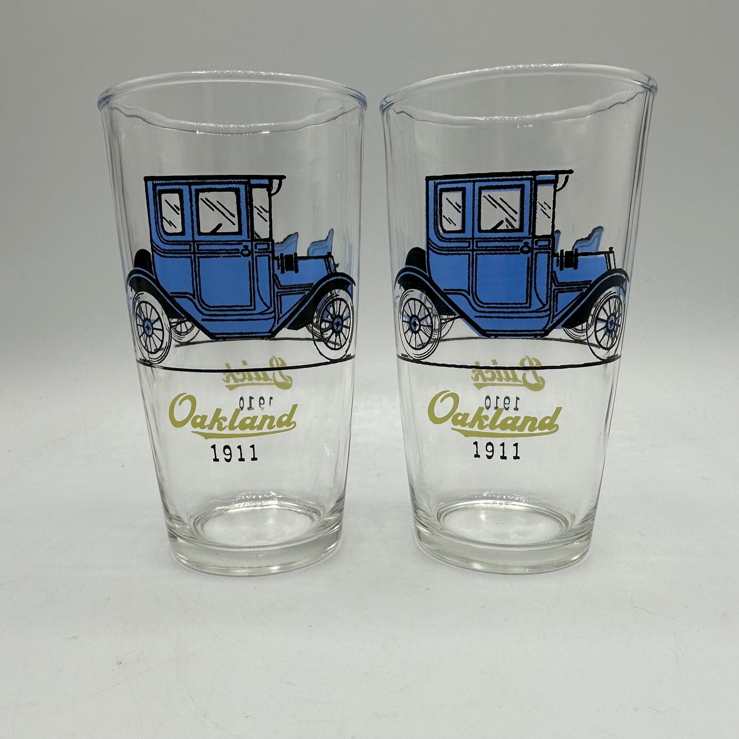 Hazel Atlas Antique Car Tumblers, Set of 5