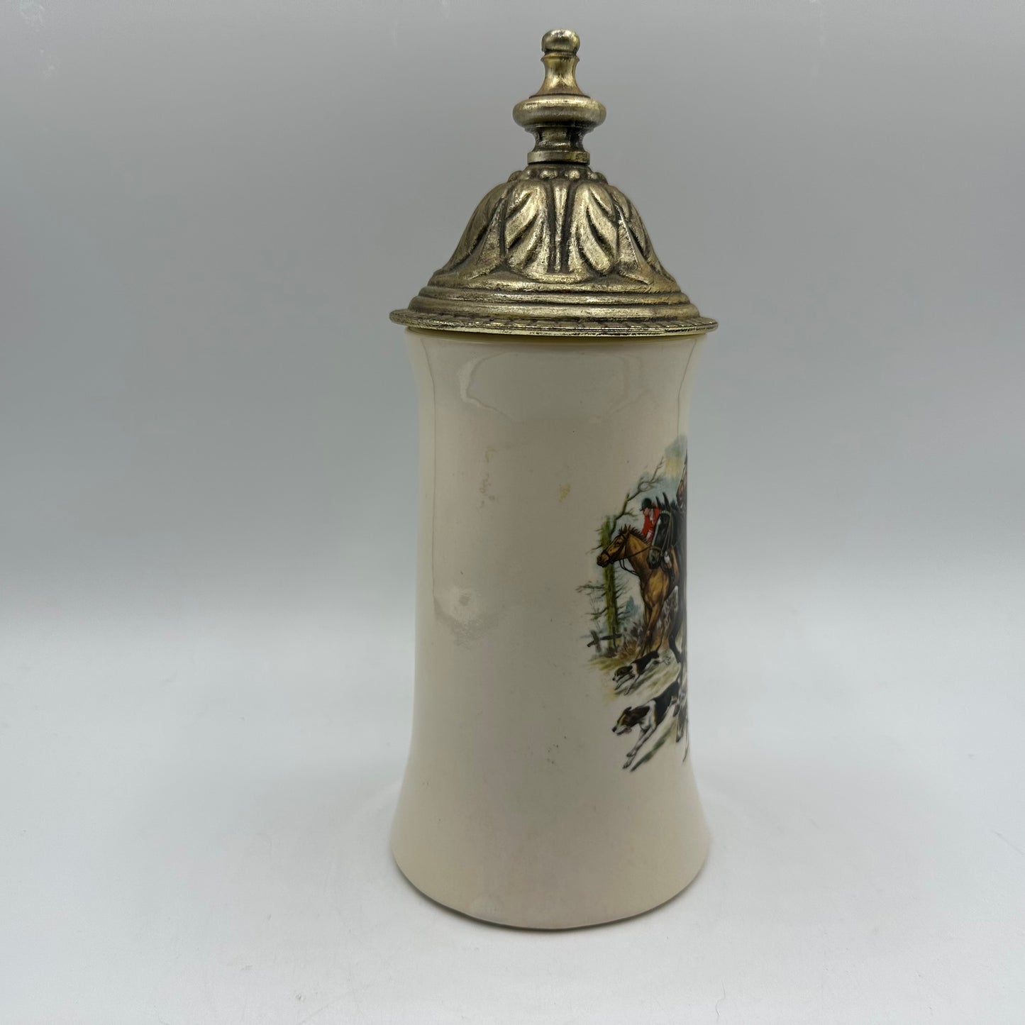 Fox Hunt Lidded Beer Stein McCoy 6020 Reproduction