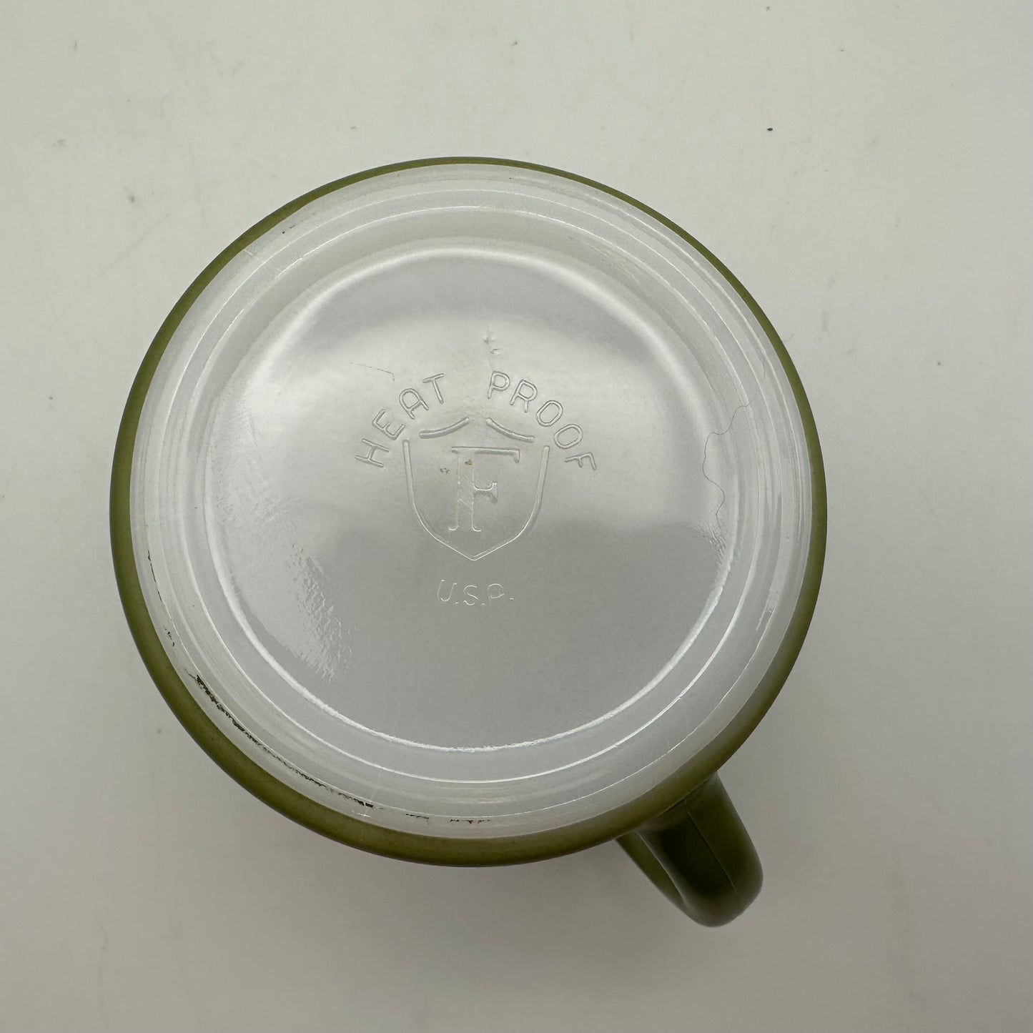 Fire King Avocado Green Coffee Mug