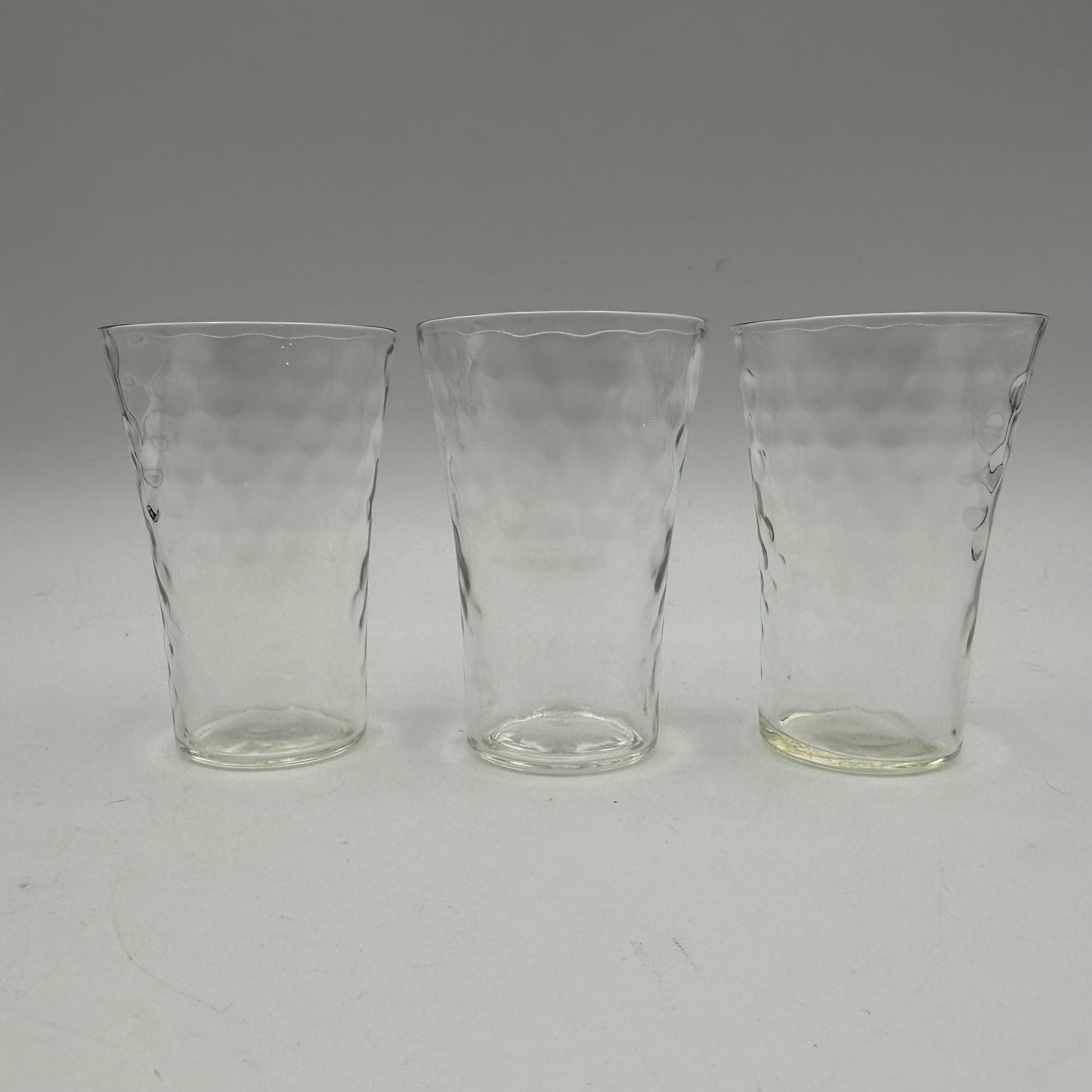 Thumbprint Tumblers, Clear, Set of 3