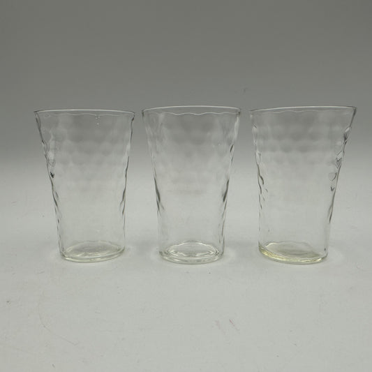 Thumbprint Tumblers, Clear, Set of 3