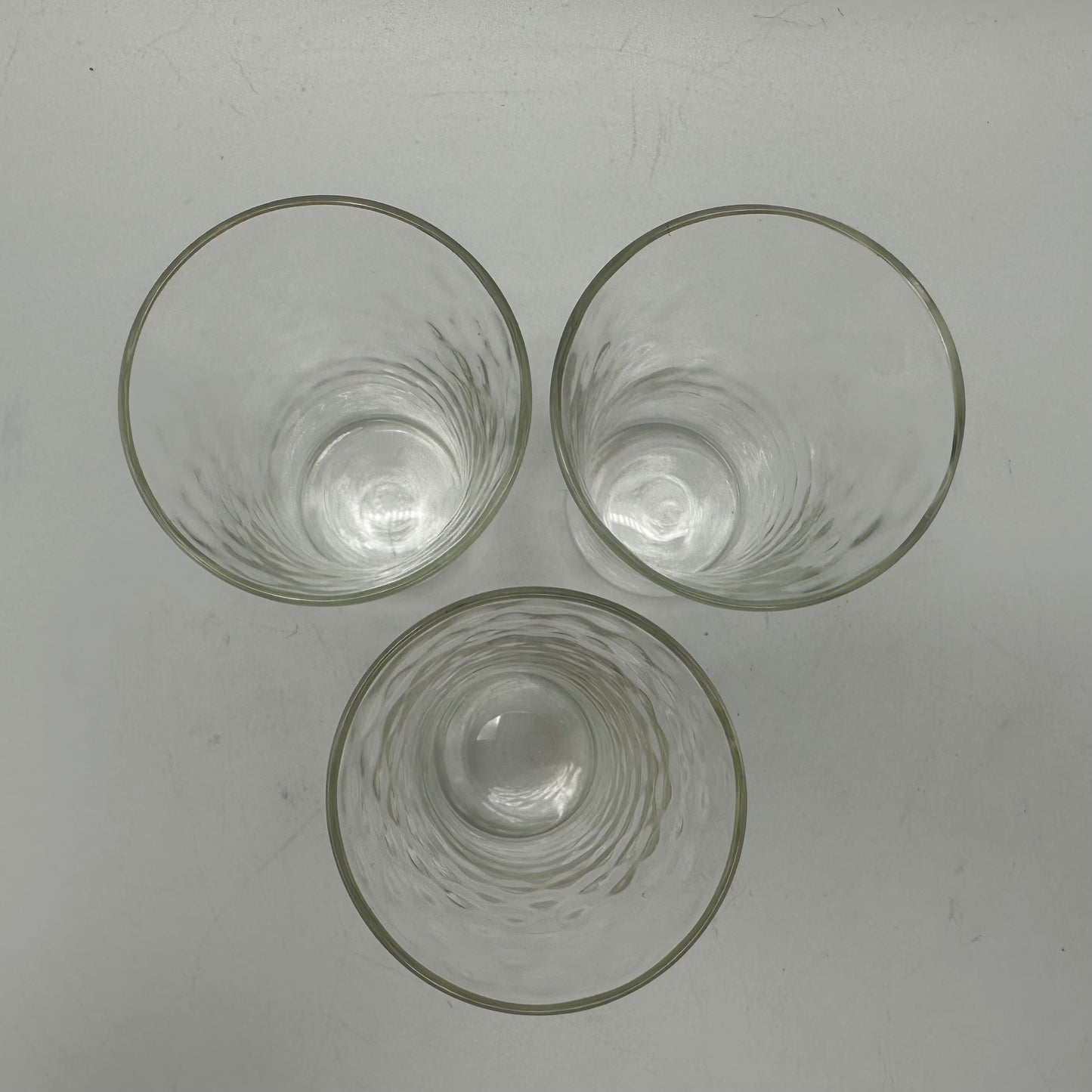 Thumbprint Tumblers, Clear, Set of 3