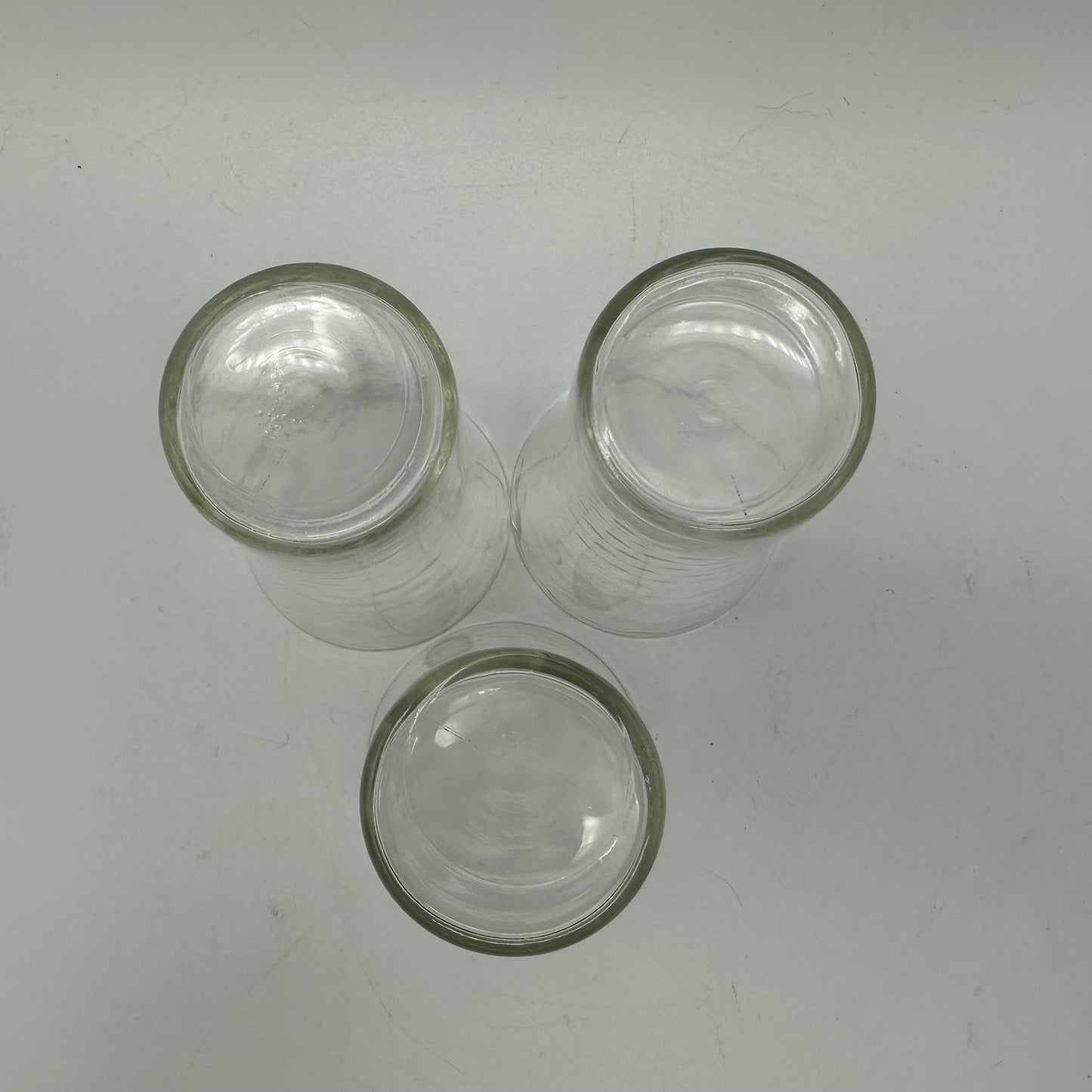 Thumbprint Tumblers, Clear, Set of 3