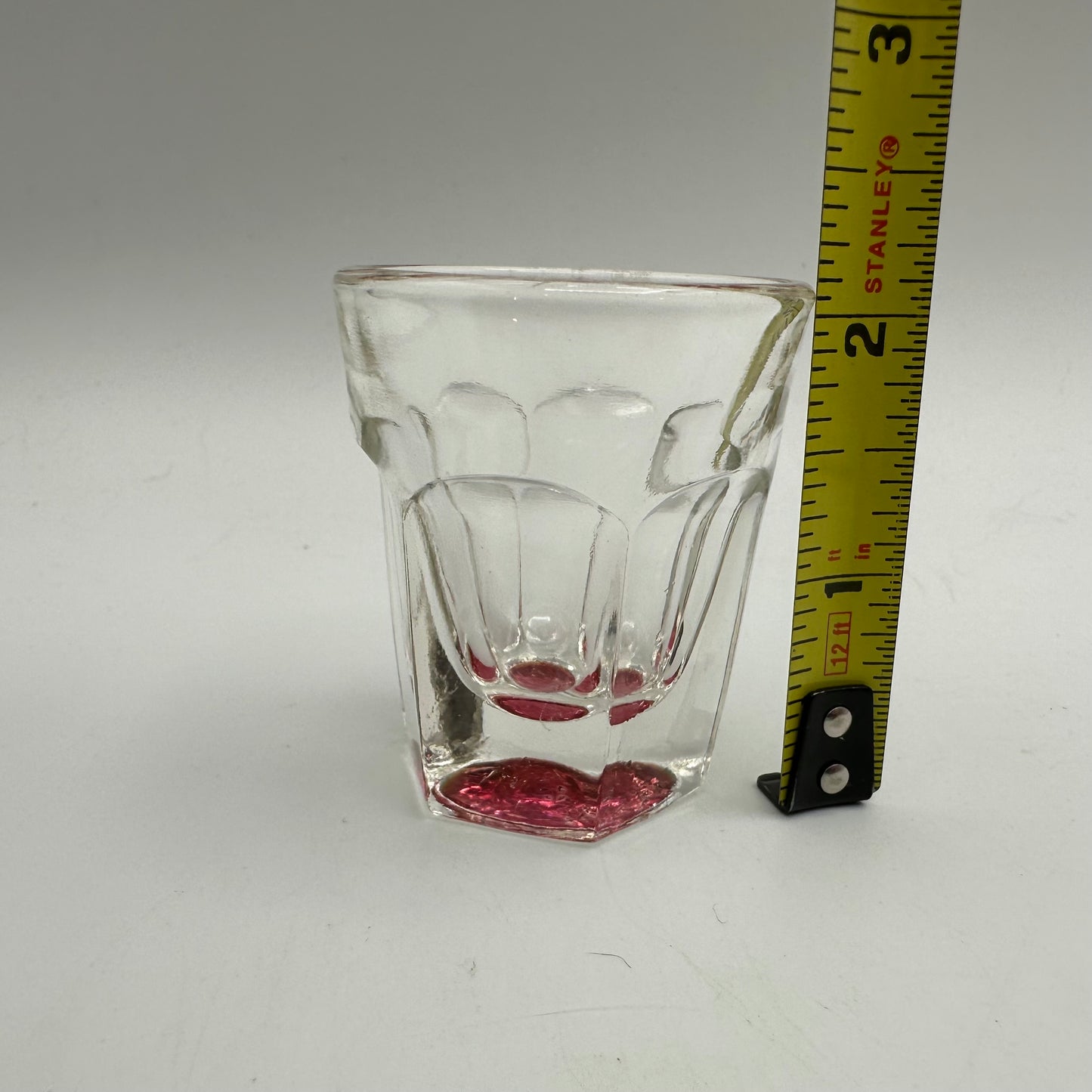 Red Bottom Shot Glasses, Set of 3