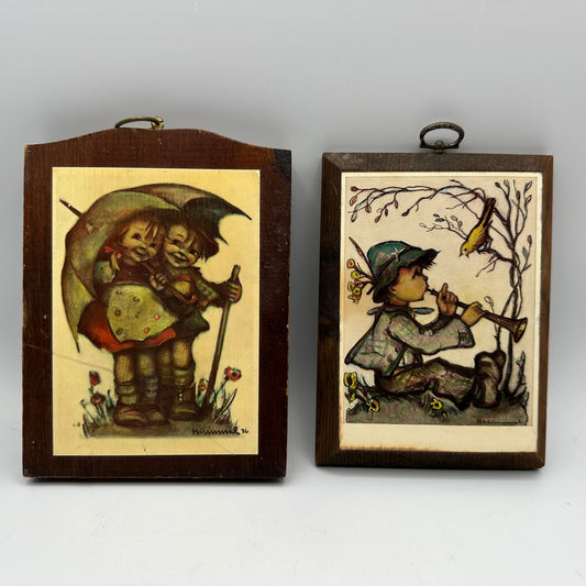 Hummel & B. Hummel Wooden Prints, Stormy Weather and Singing Birds