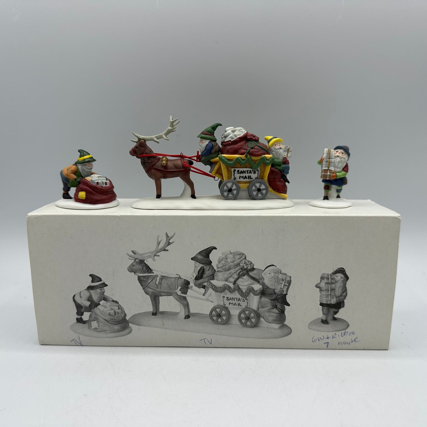 Department 56 Heritage Village Letter for Santa Figurines